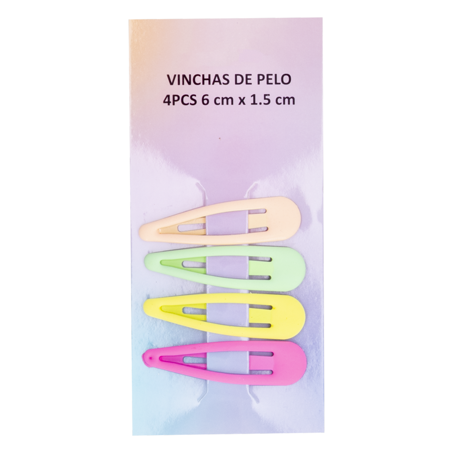 Vinchas De Cabello Para Cabello Varios Colores 6 X 1,5 Cm WAHFAY X 4 Piezas