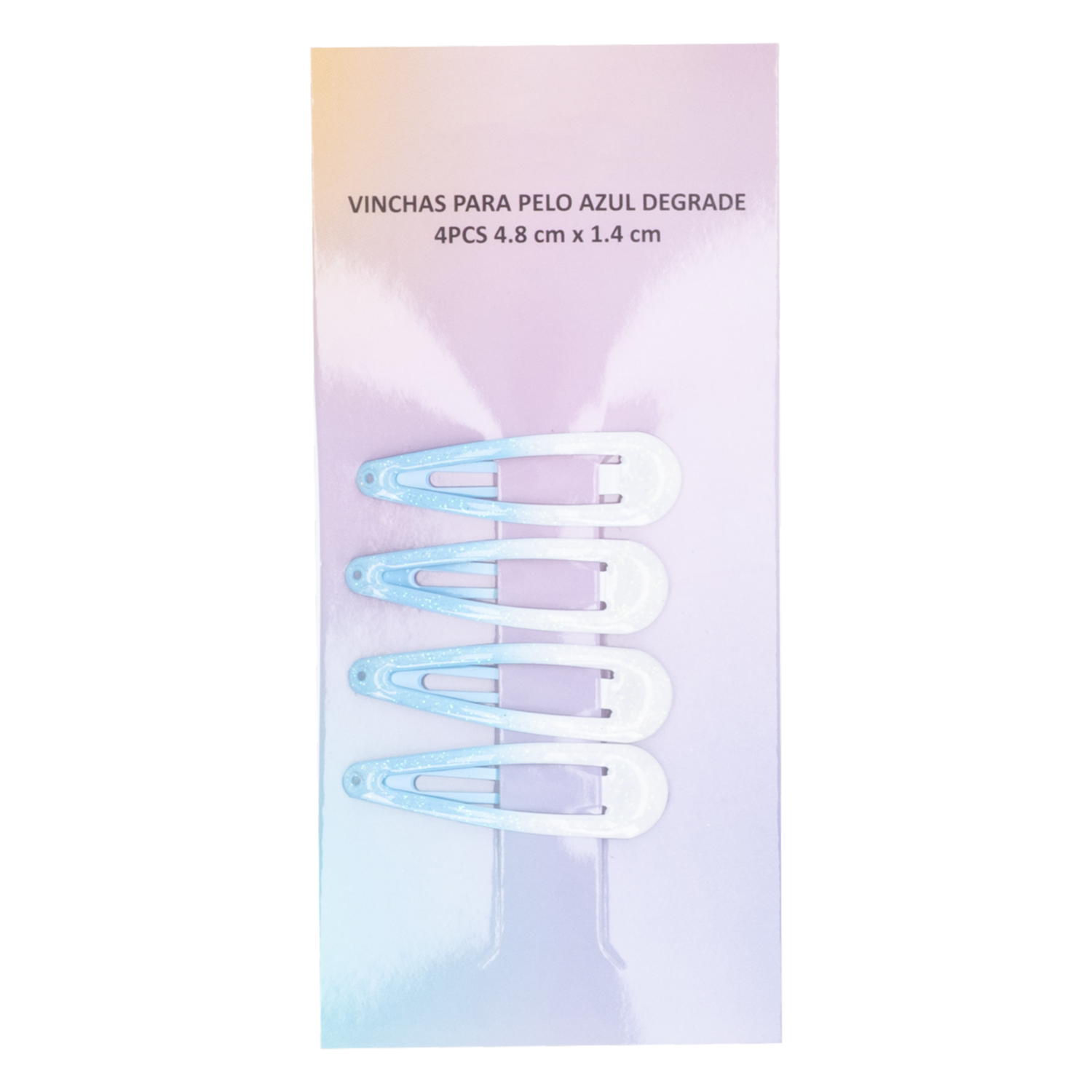 Vinchas De Cabello Para Cabello Azul Degradé 4,8 X 1,4 Cm WAHFAY X 4 Piezas