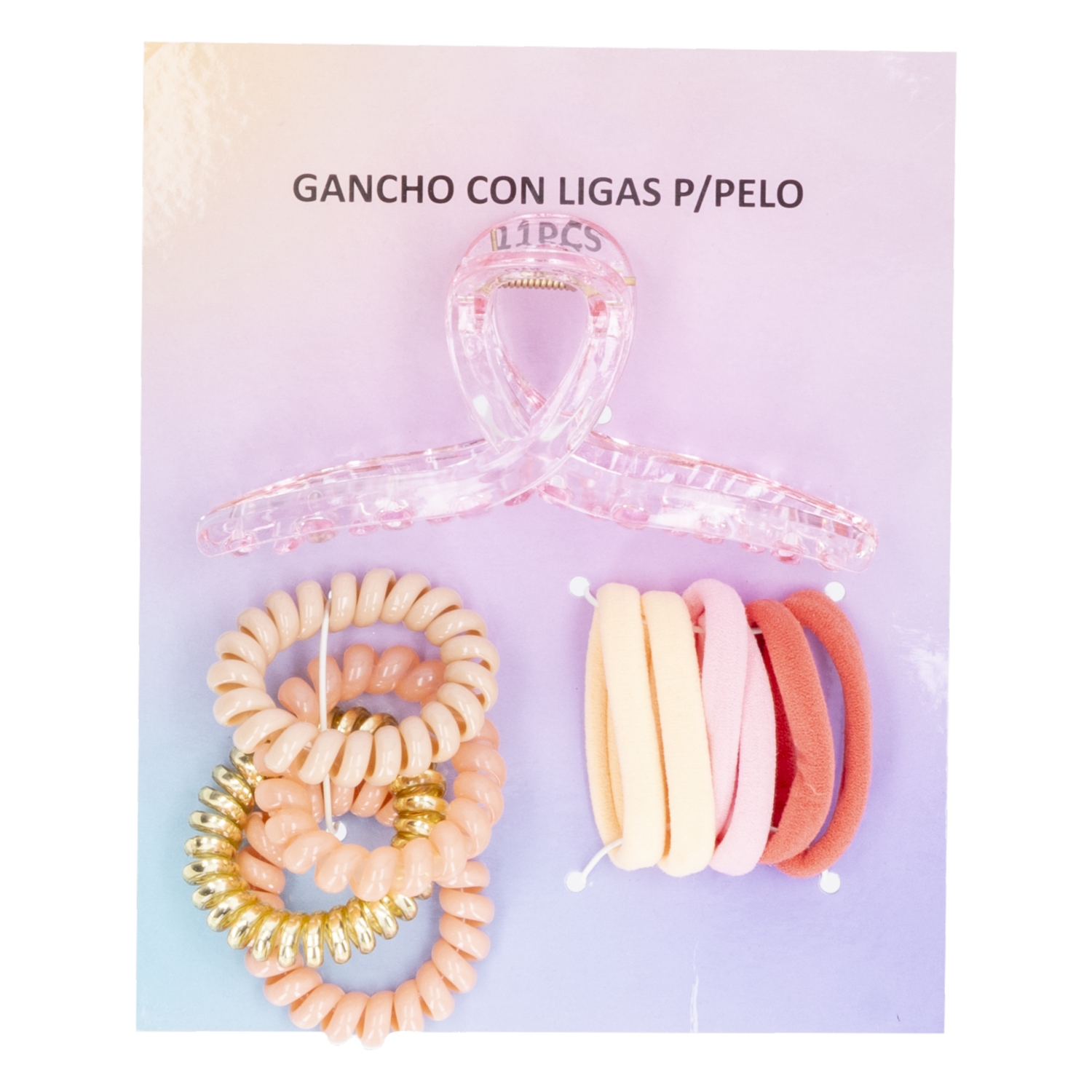 Vinchas De Cabello Tipo Gancho + Ligas Para Cabello WAHFAY X 11 Piezas