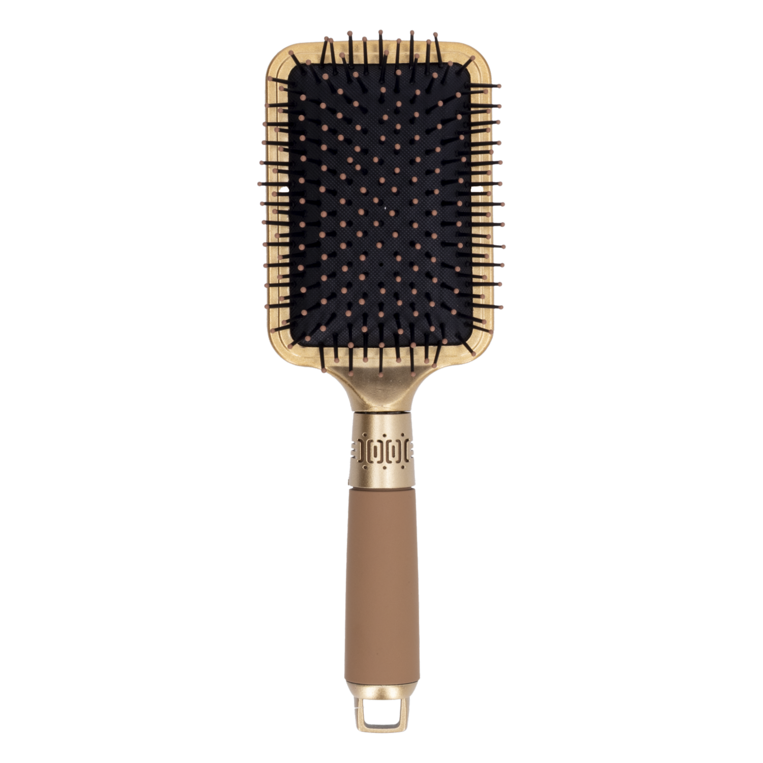Cepillo De Cabello Redondo Dorado WAHFAY 25 X 8.5Cm