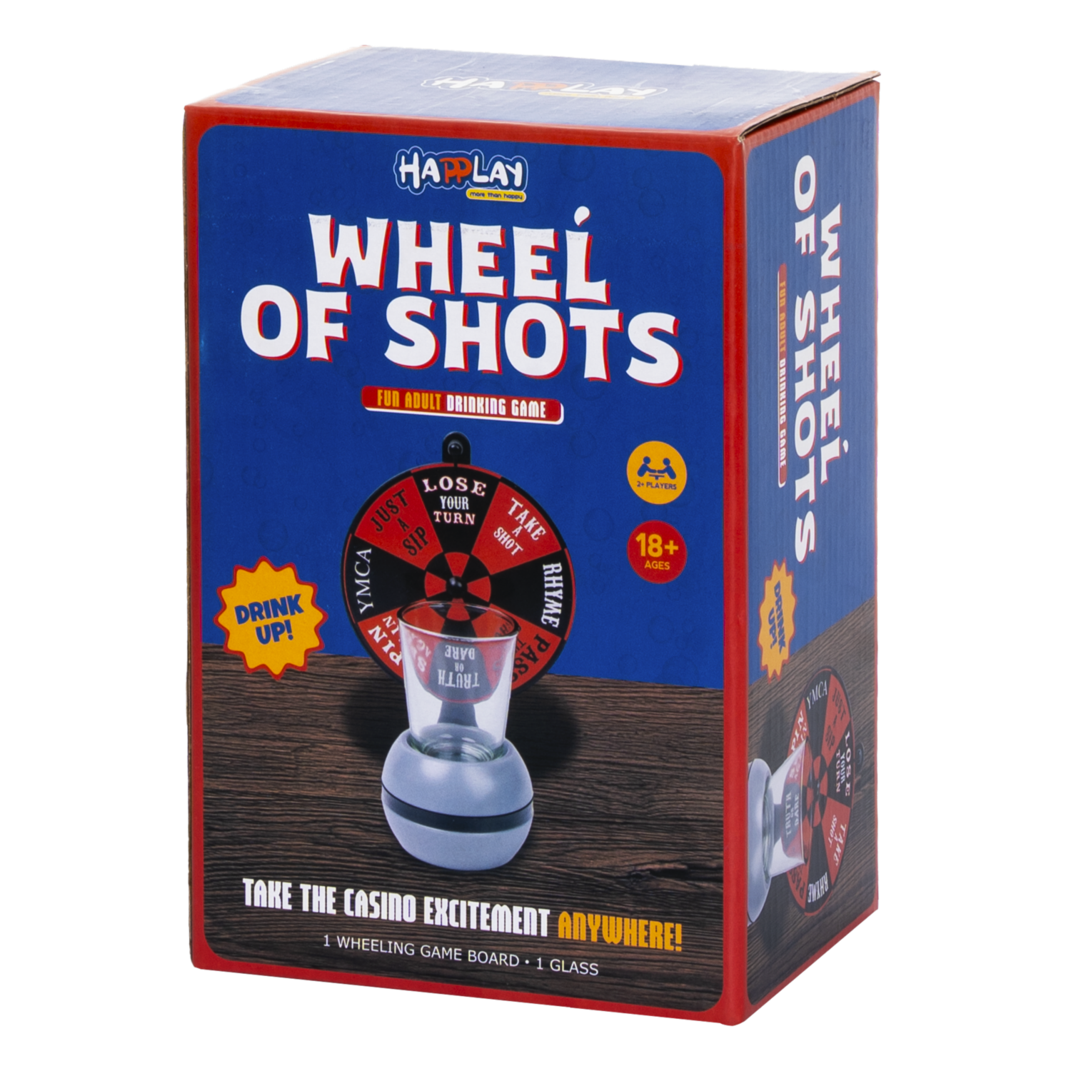 Juego De Mesa Rueda De Shot HAPPLAY 2 + Jugadores