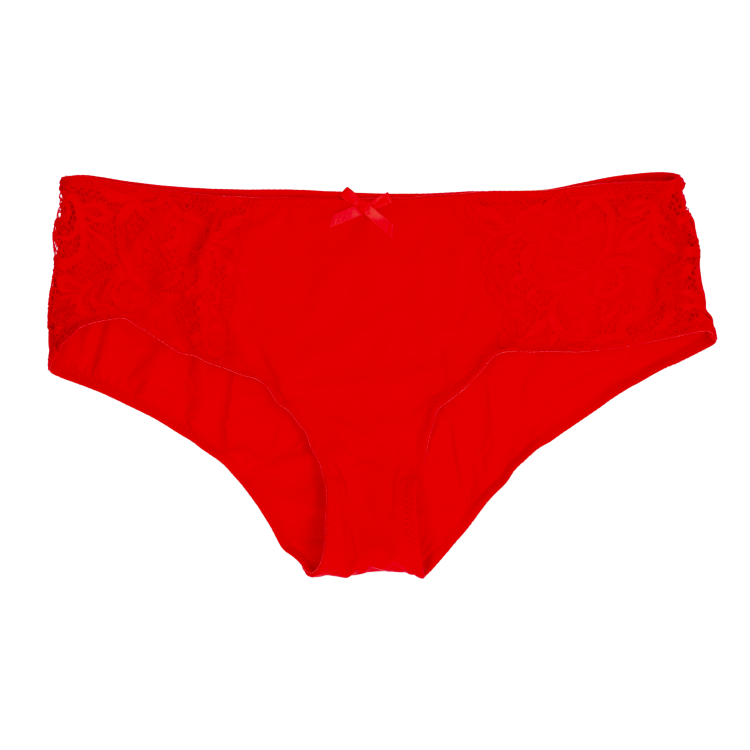 Cachetero De Encaje Liso Rojo MOD BY PARFAIT