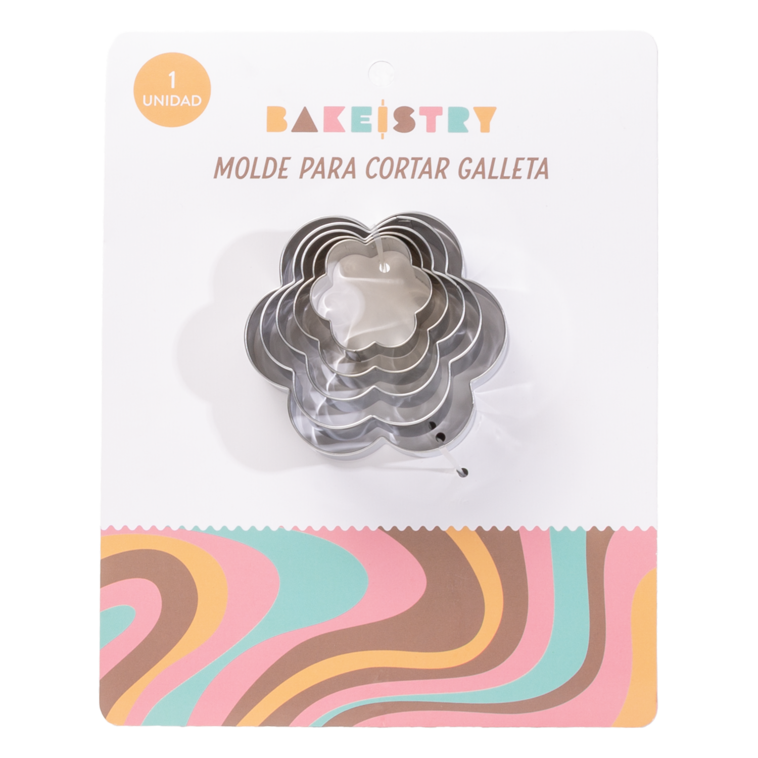 Set Modes Para Cortar Galletas Diseño Flor BAKEISTRY 5 Piezas