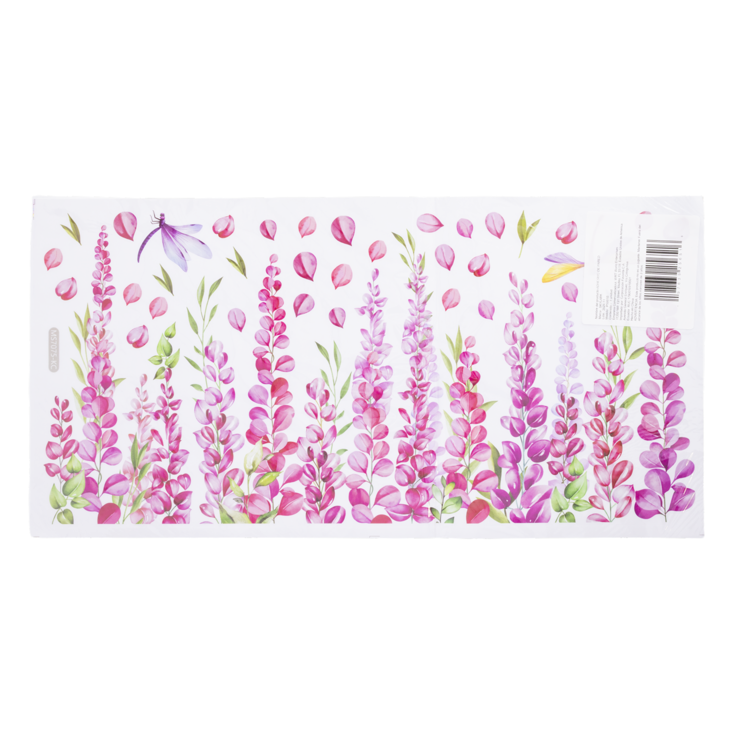 Adhesivo Decorativo De Pared Flores Colgantes Rosadas SKYLARK 60X30 Cm