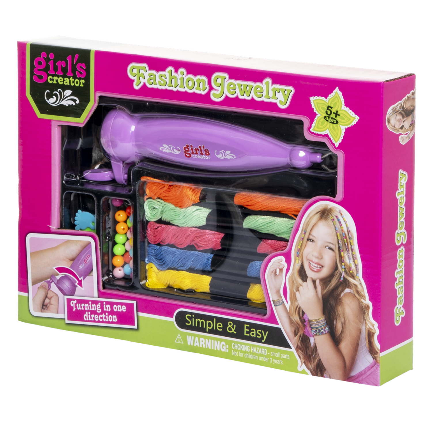 Set De Belleza Trenzador De Cabello GIRL’S CREATOR Incluye Accesorios
