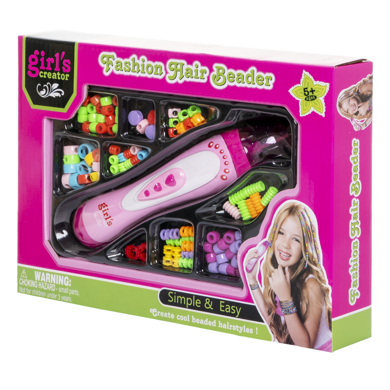 Set De Belleza Trenzador De Cabello GIRL’S CREATOR Incluye Accesorios