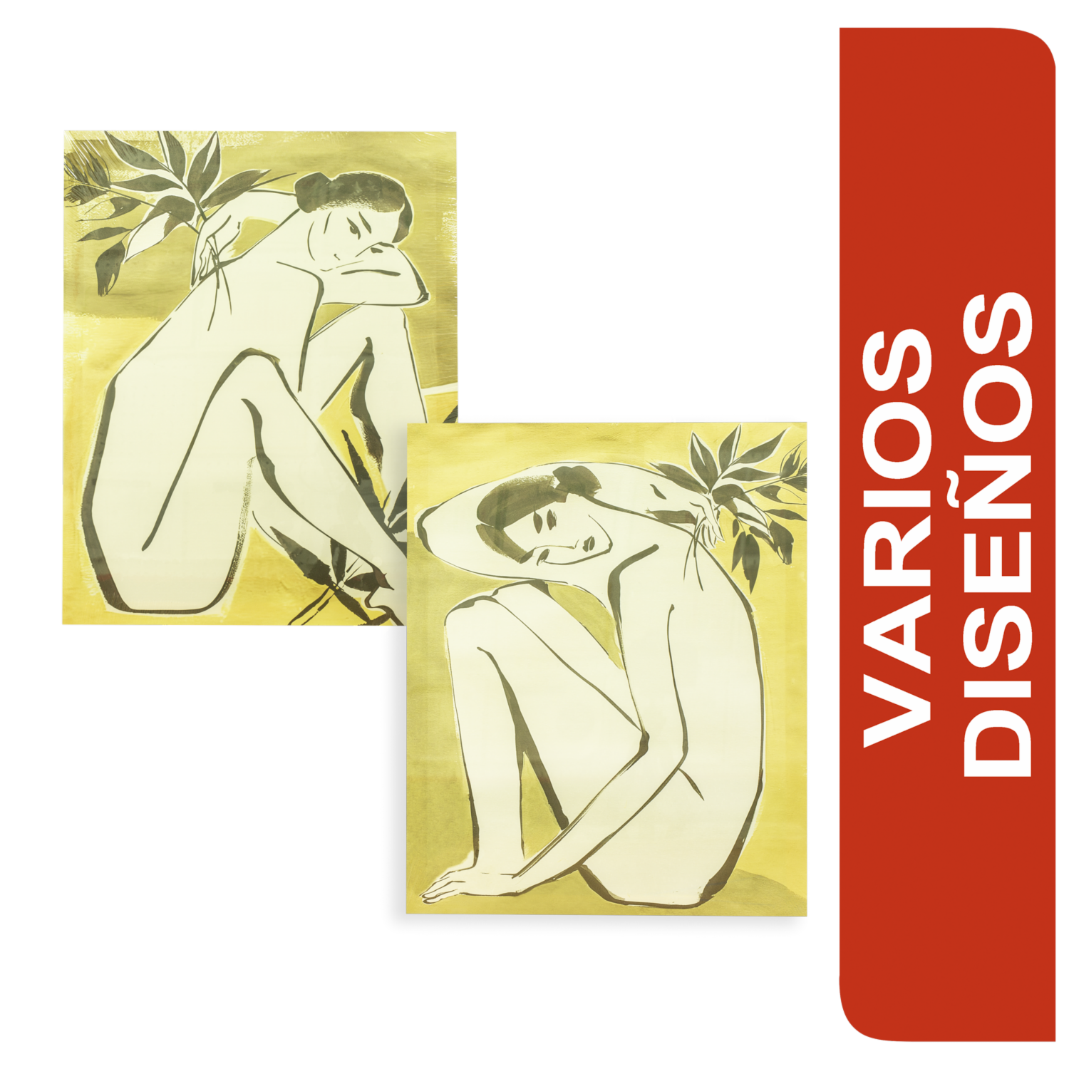 Cuadro Decorativo Diseño Surtido Mujeres Sentadas FUZHOU BESTONE COLLECTION 40X50 Cm