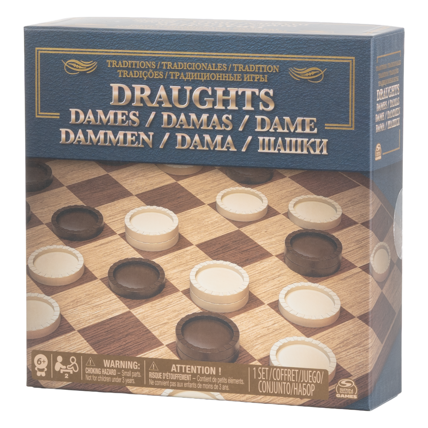 Juego De Mesa Damas SPIN MASTER 2 Jugadores