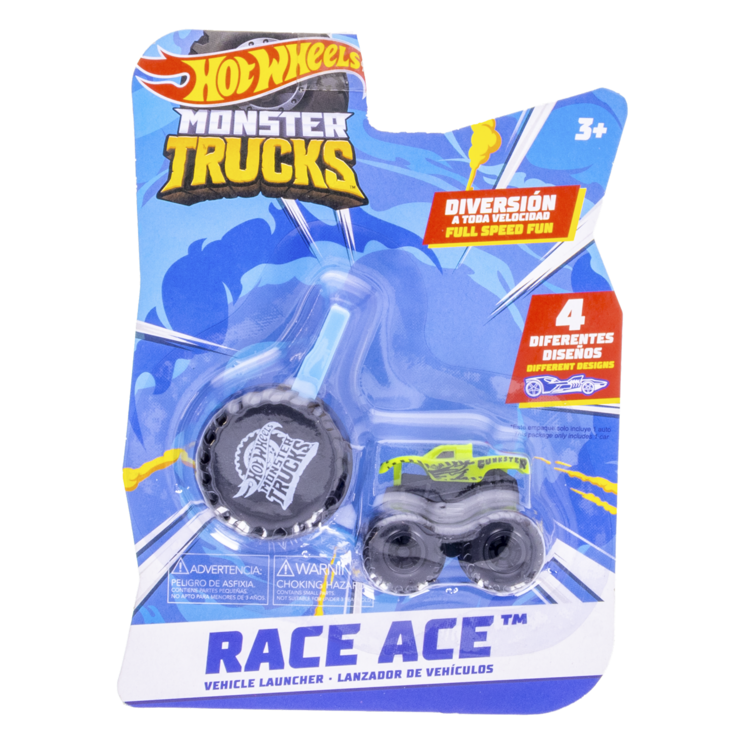 Lanzador De Vehículos Monster Trucks HOT WHEELS Modelos Surtidos