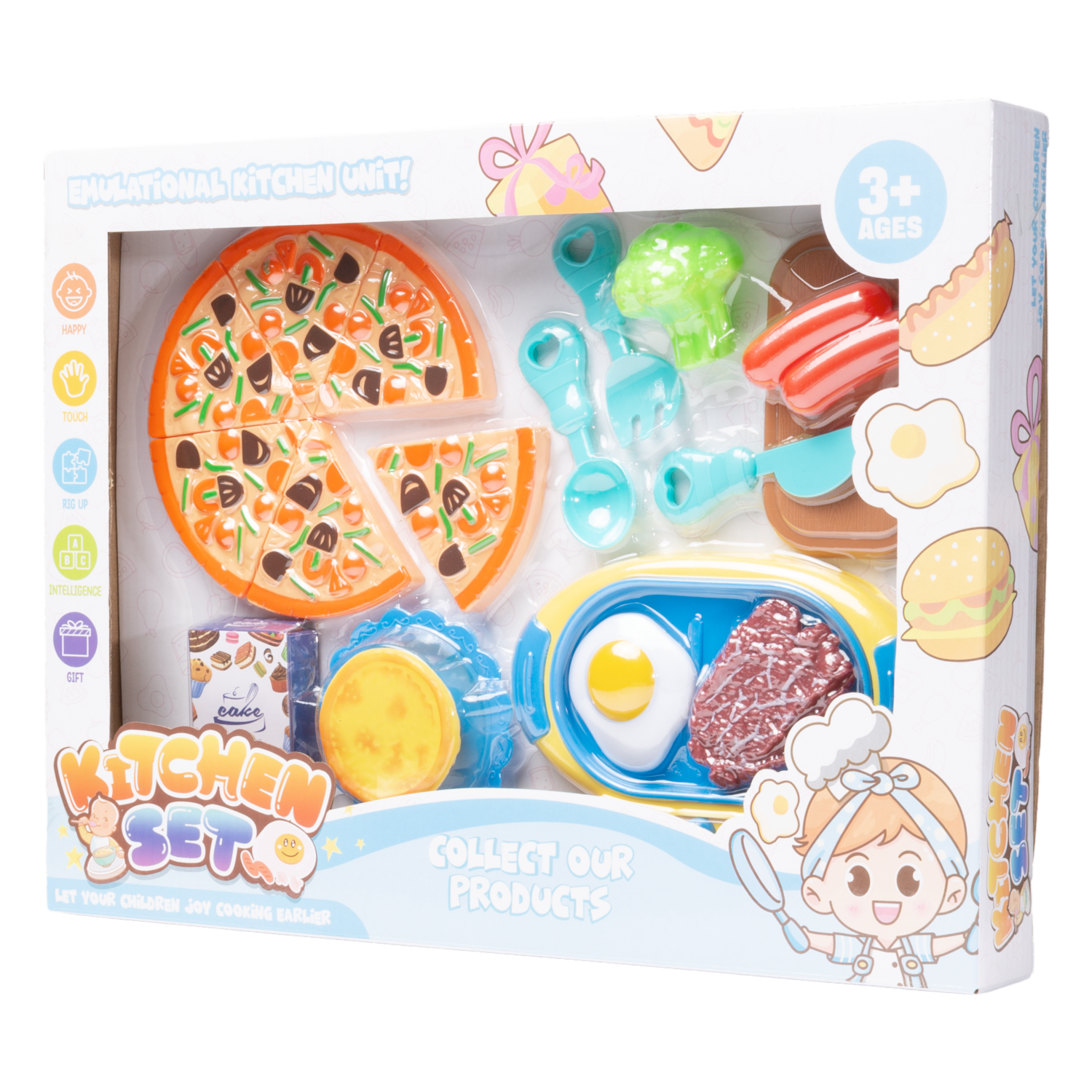 Set De Juego Pizza Collection KOOME 16 Piezas