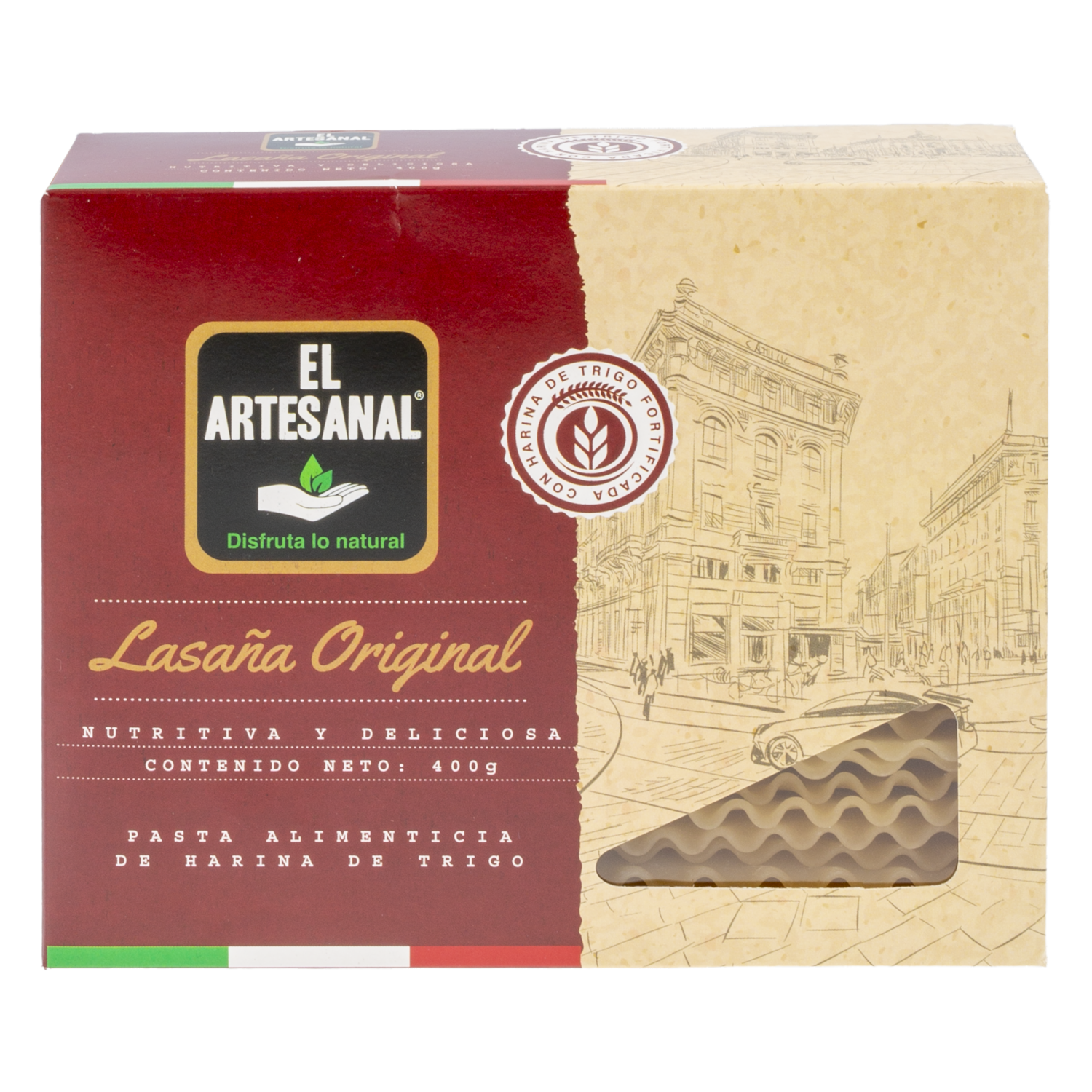 Pasta Para Lasaña Original EL ARTESANAL 400 G