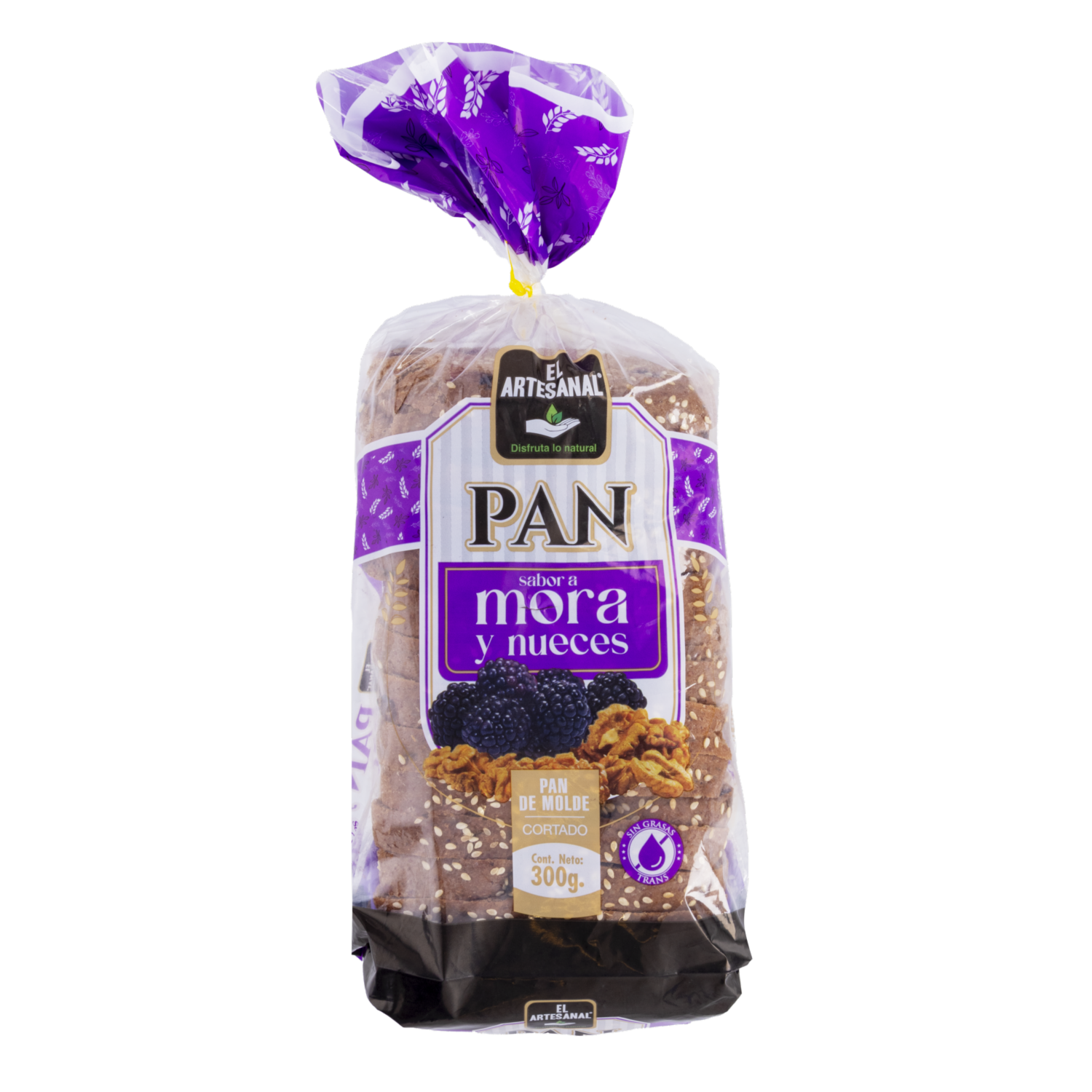 Pan Sabor A Mora Y Nueces EL ARTESANAL 300 G