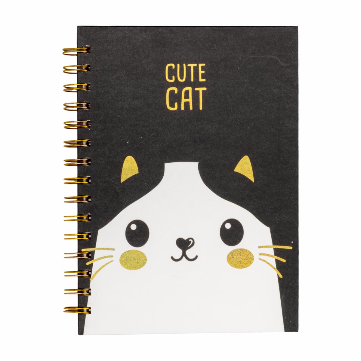 Cuaderno Universitario De Cuadros Colección Gato AIFENG 100 Hojas