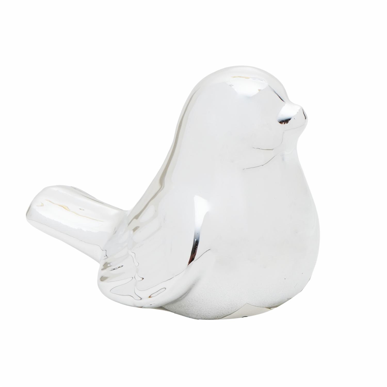 Adorno Decorativo Plata Pájaro KOOME Pequeño