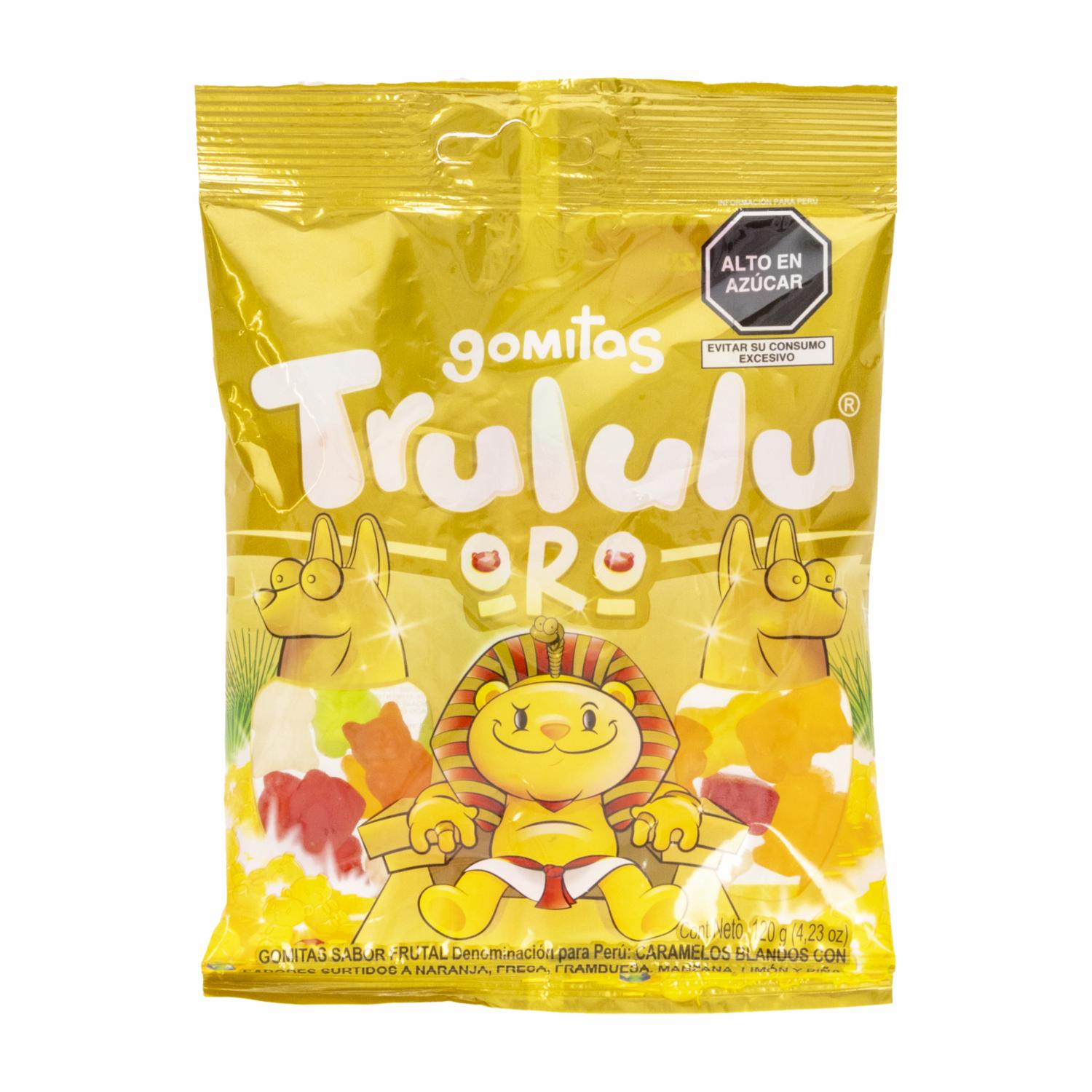 Gomitas Sabor Frutal Oro TRULULU 120 G