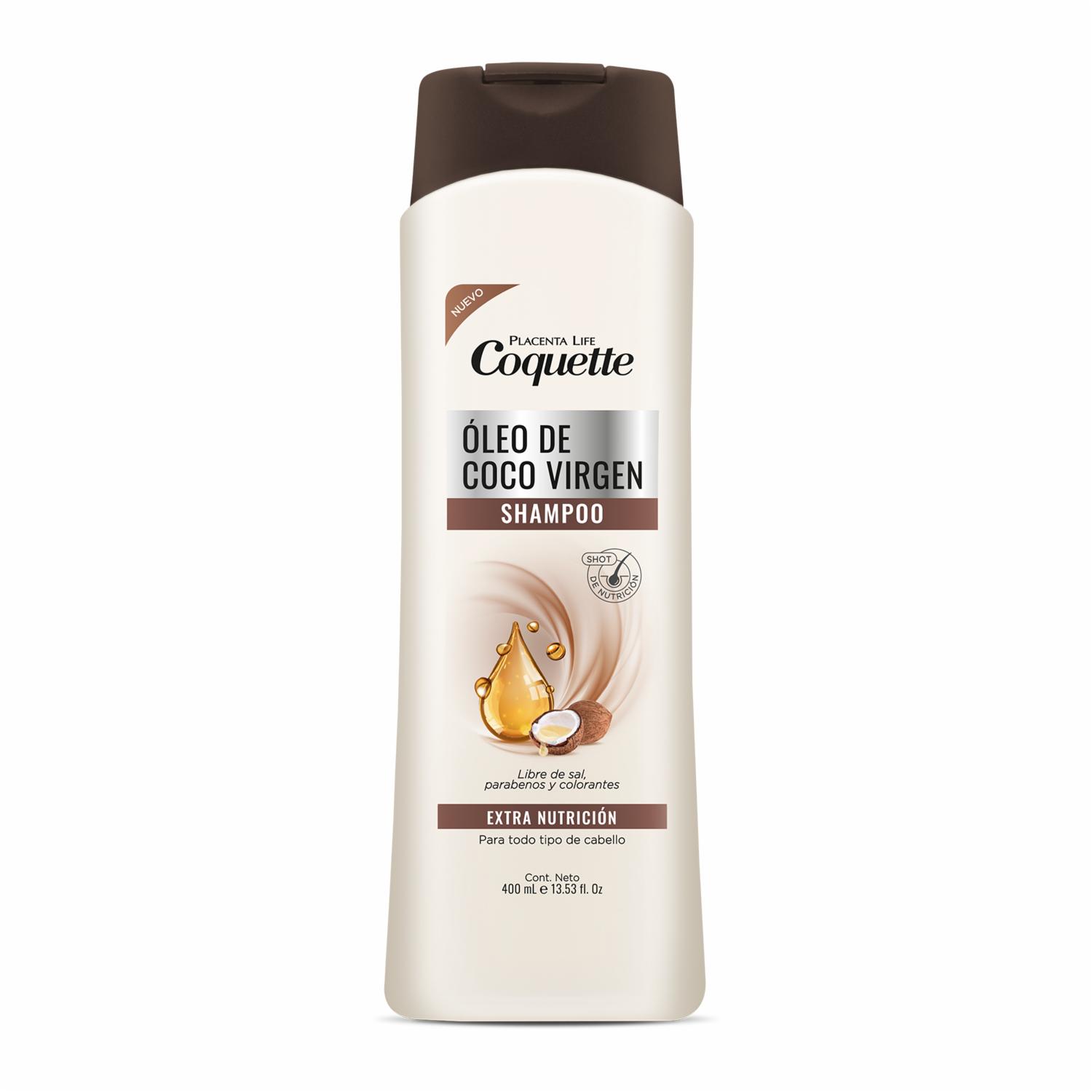 Shampoo De Cabello Óleo De Coco Virgen COQUETTE 400 Ml