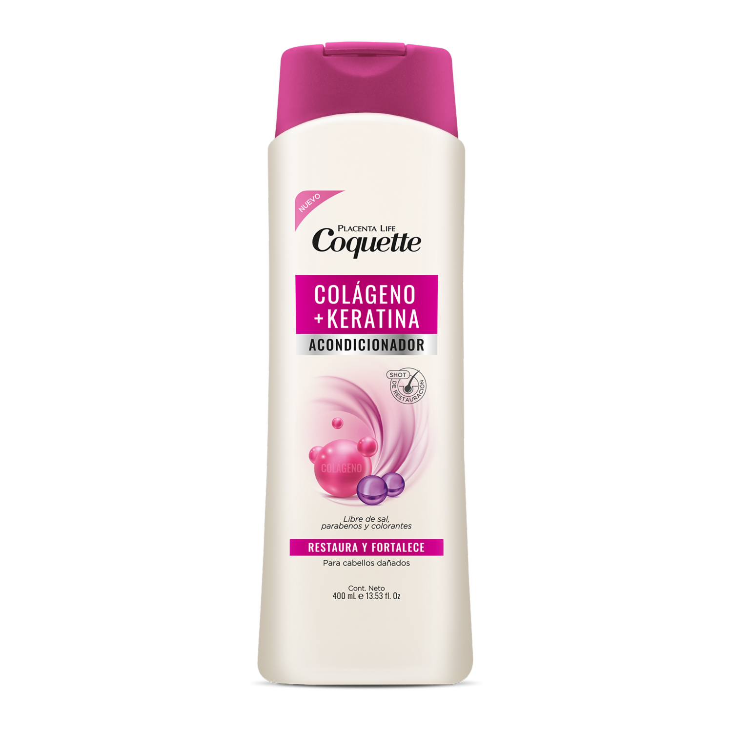 Acondicionador De Cabello Colágeno & Keratina COQUETTE 400 Ml