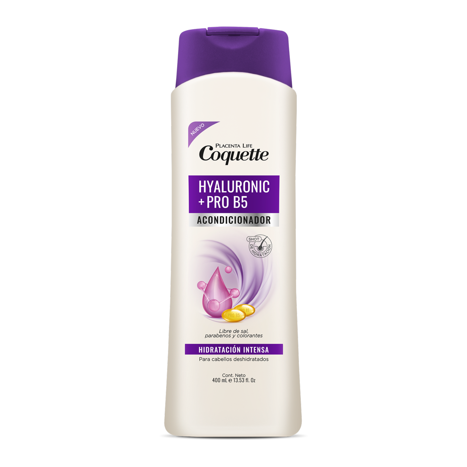 Acondicionador De Cabello Acido Hialuronico & Pro B5 COQUETTE 400 Ml