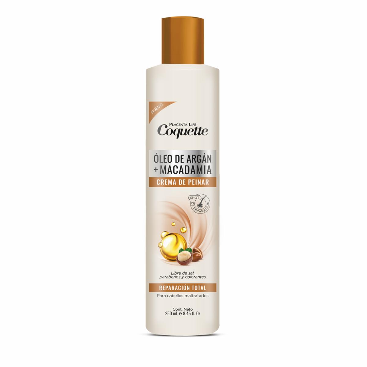 Crema Para Peinar Argan & Macadamia COQUETTE 250 Ml