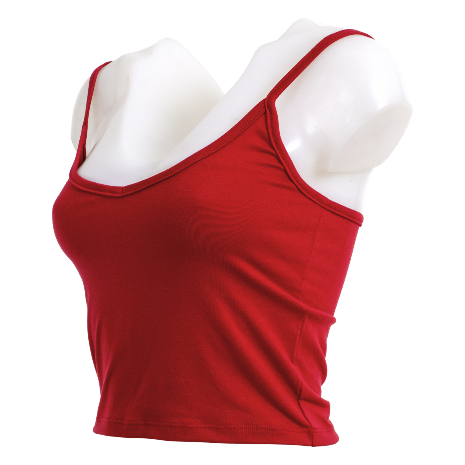 Top Tiras Delgadas Escote En V Rojo GIRLY