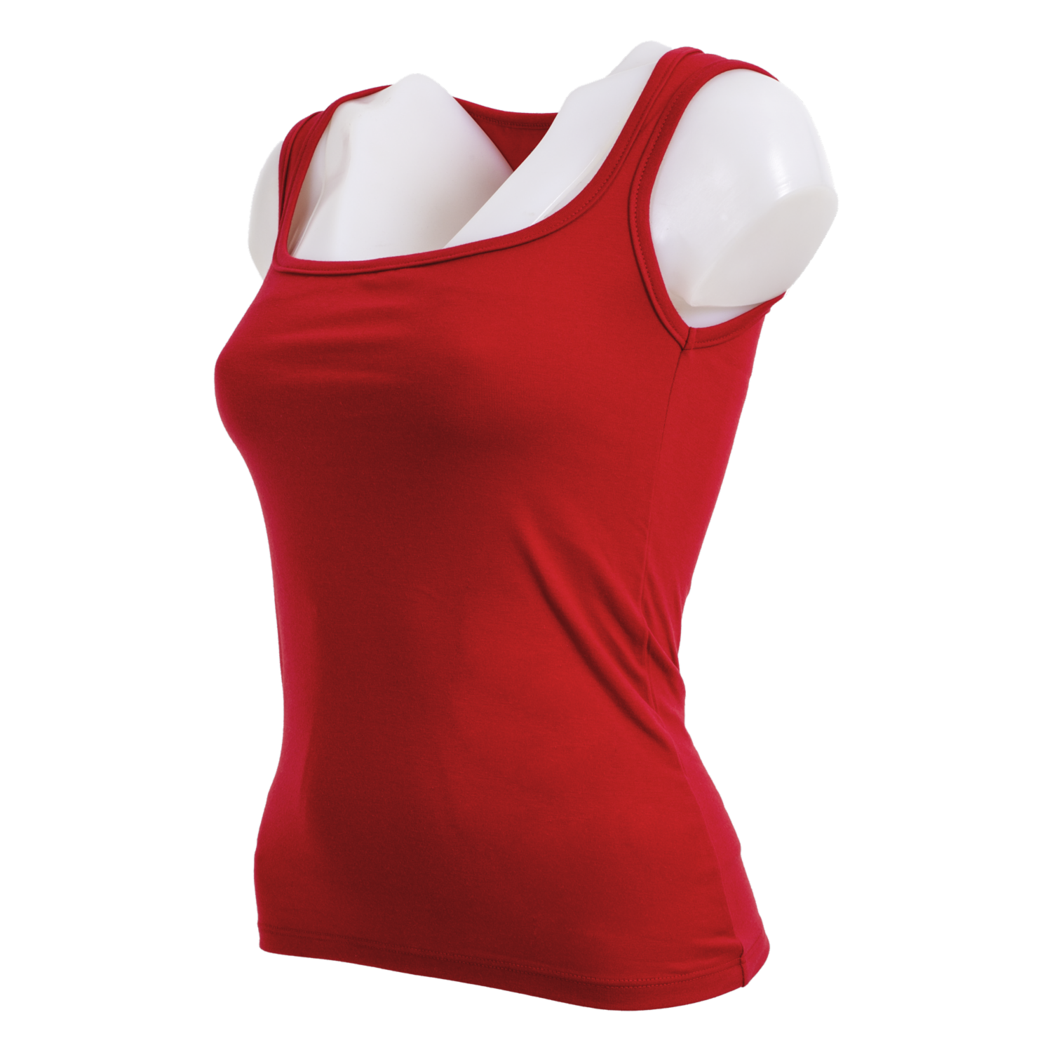 Top Tiras Anchas Escote Recto Rojo GIRLY