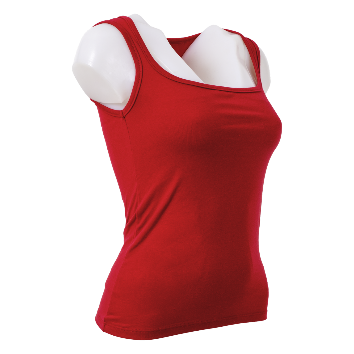 Top Tiras Anchas Escote Recto Rojo GIRLY