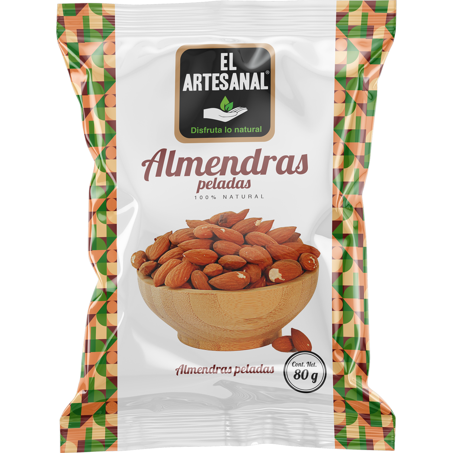 Almendras Peladas 100% Natural EL ARTESANAL 80G
