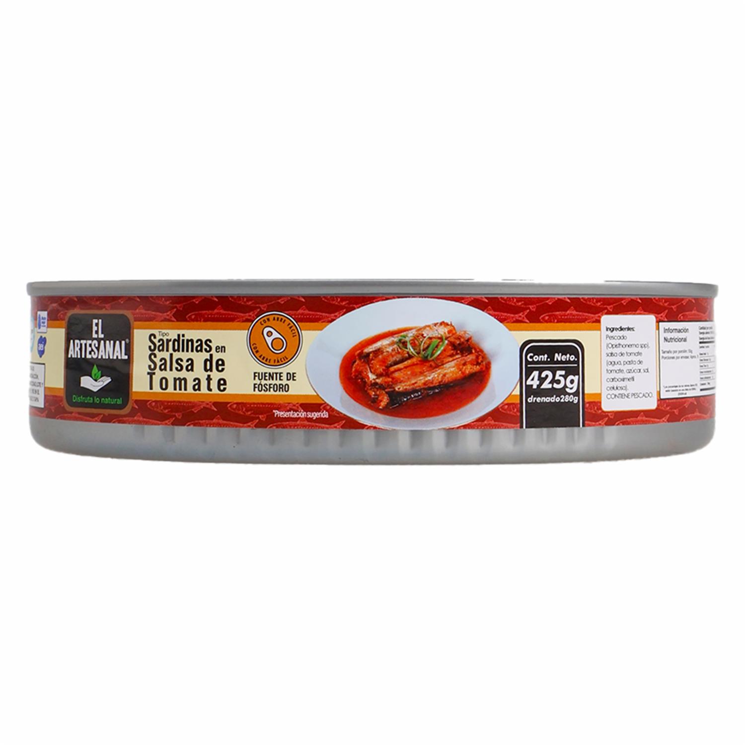 Sardina En Salsa De Tomate EL ARTESANAL 425 G