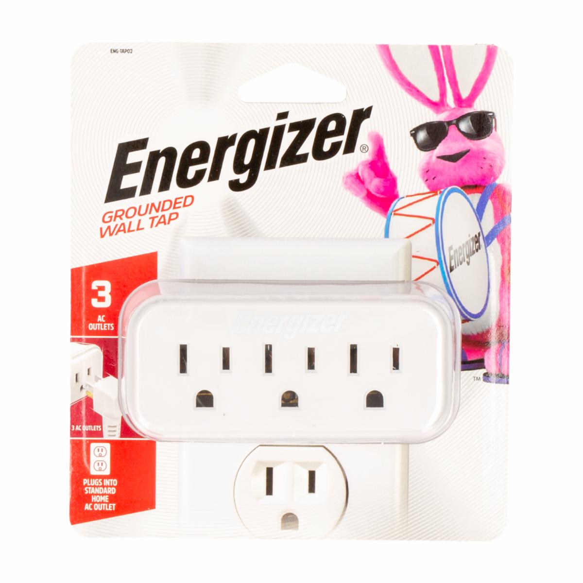 Adaptador Eléctrico Para Pared De 3 Salidas ENERGIZER Unidad