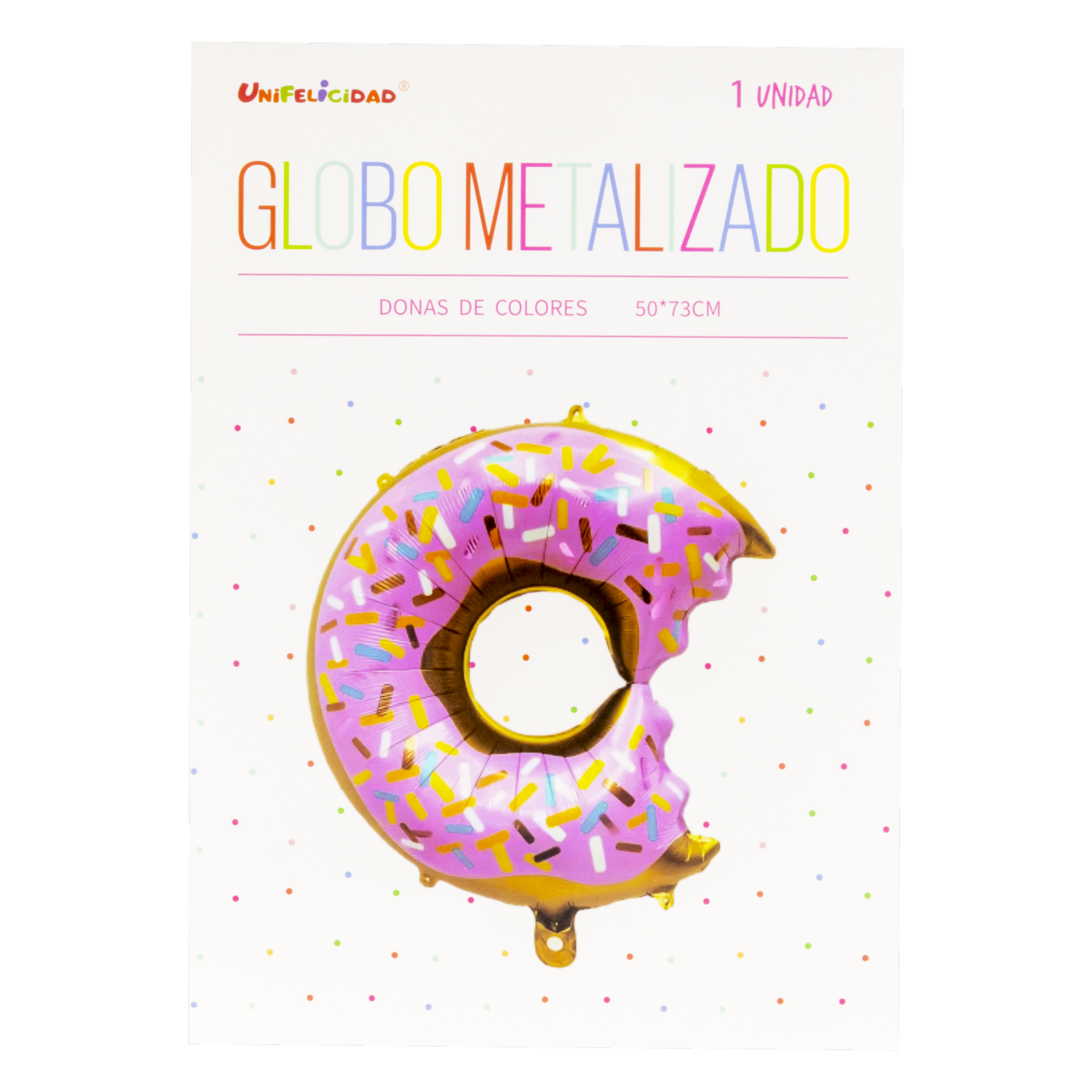 Globo Donut UNIFELICIDAD 50 X 73 Cm