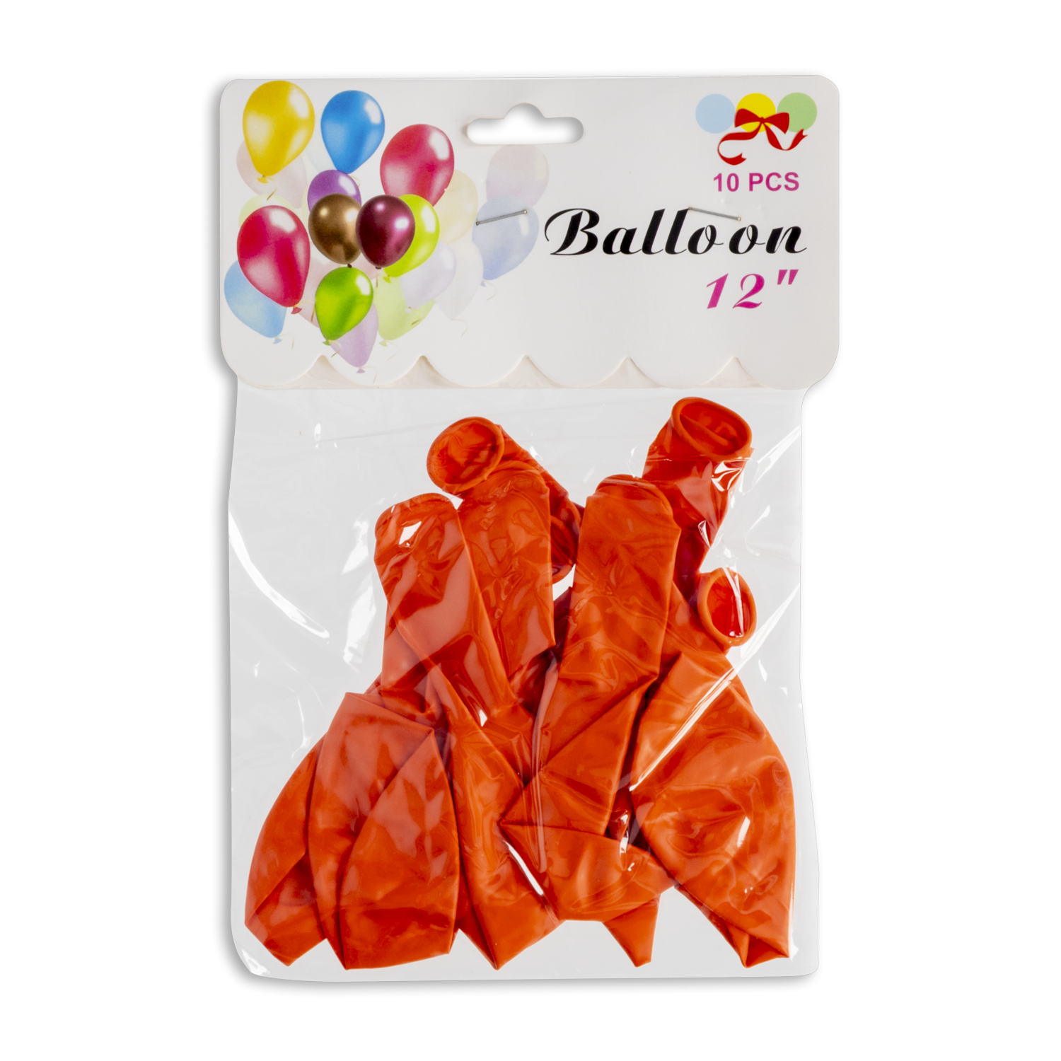 Globo Anaranjado BALLOONS X 10 Uds