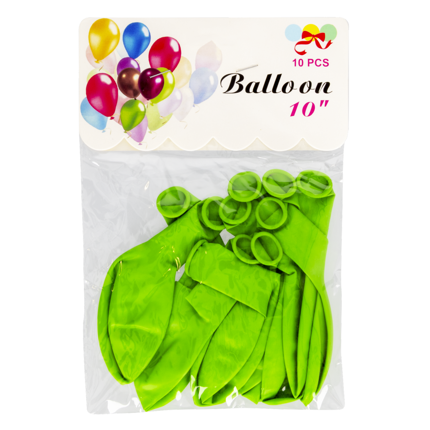 Globo Verde EASTERN BALLOON X 10 Uds