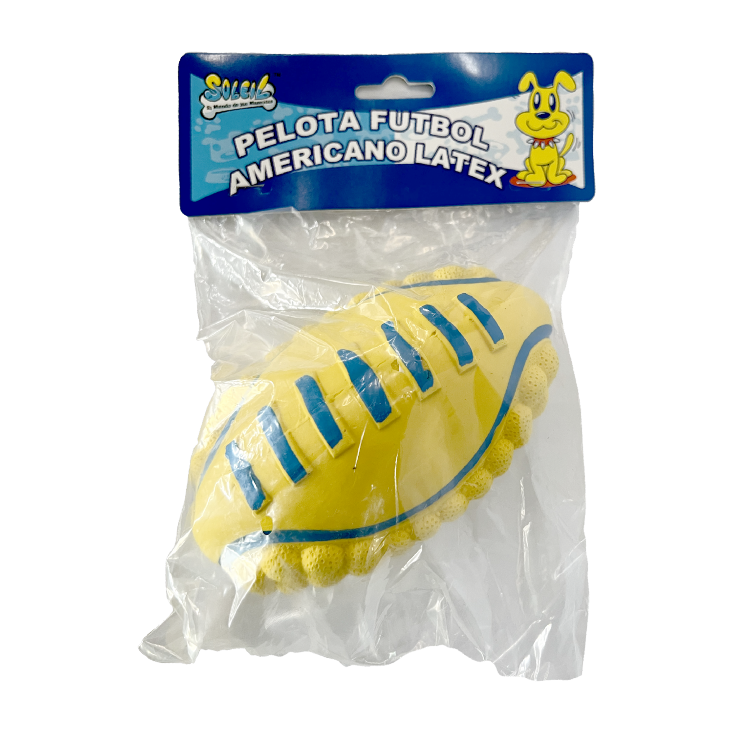 Juguete Para Mascota Diseño Pelota De Futbol Americano Látex SOLEIL Unidad