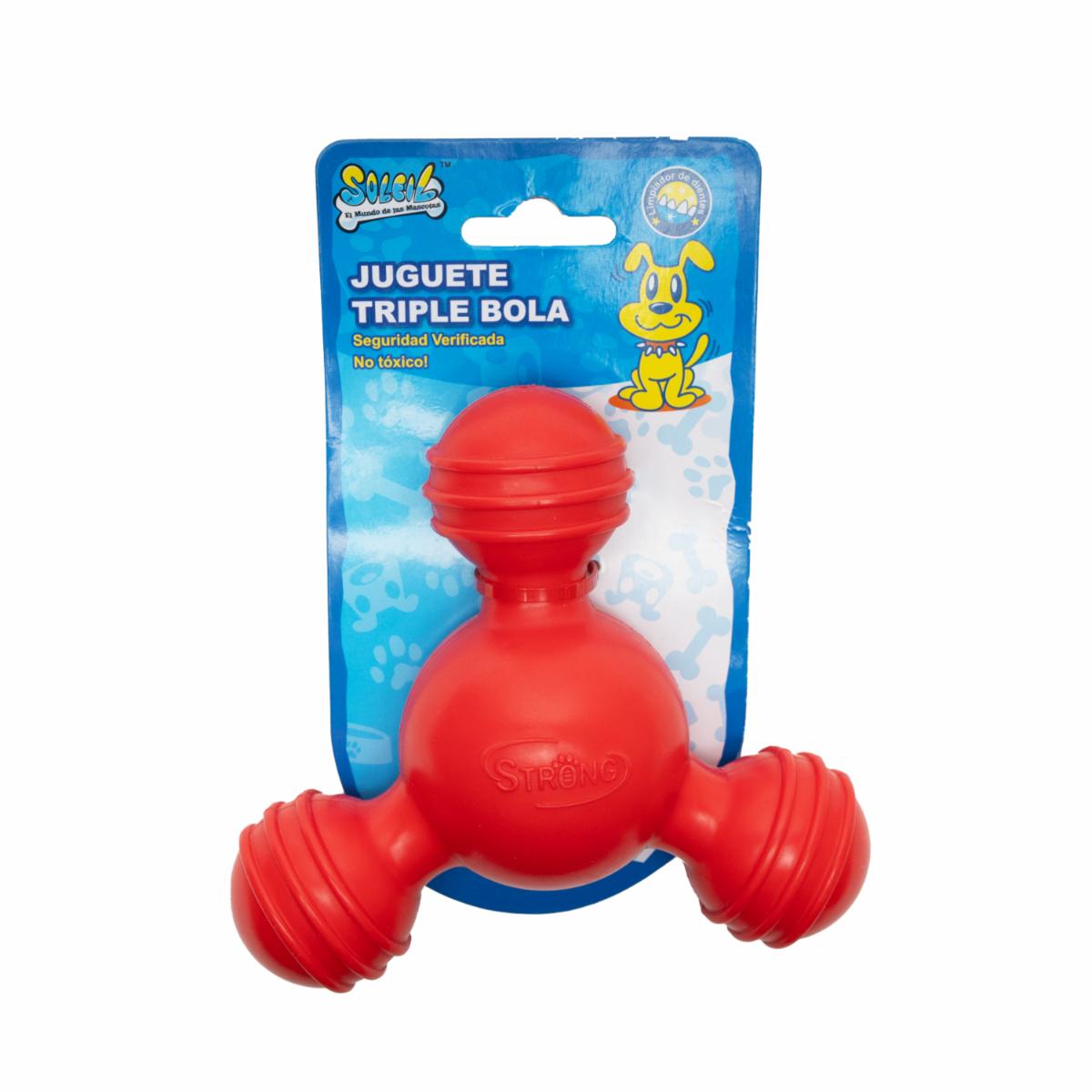 Juguete Para Mascota Triple Bola SOLEIL Unidad