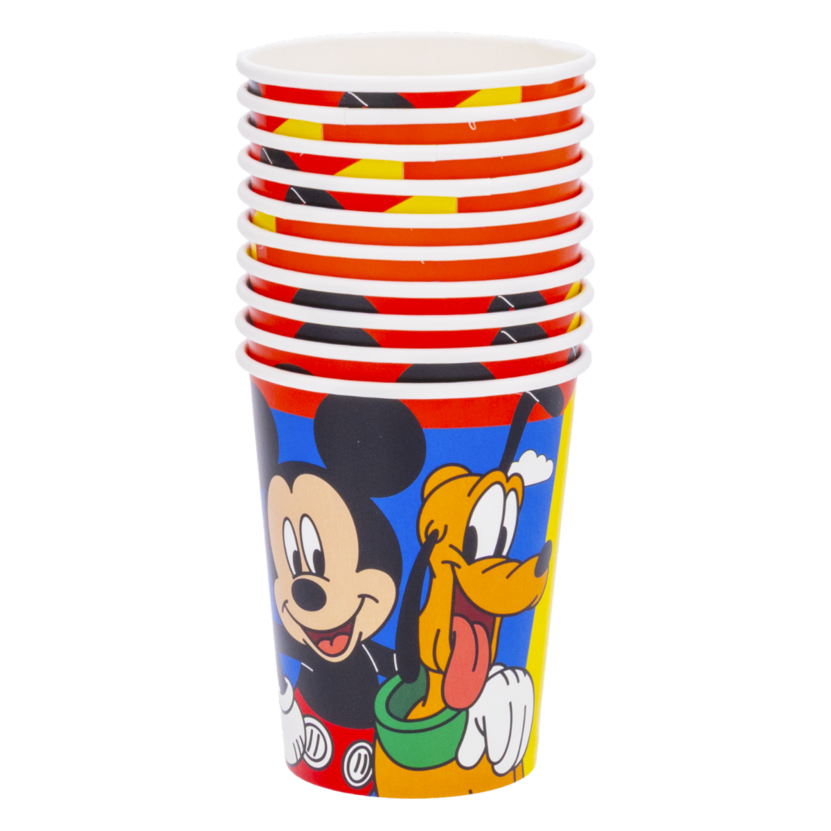 Vaso Desechable Fiesta Mickey DISNEY 10 Uds x 9 Onzas