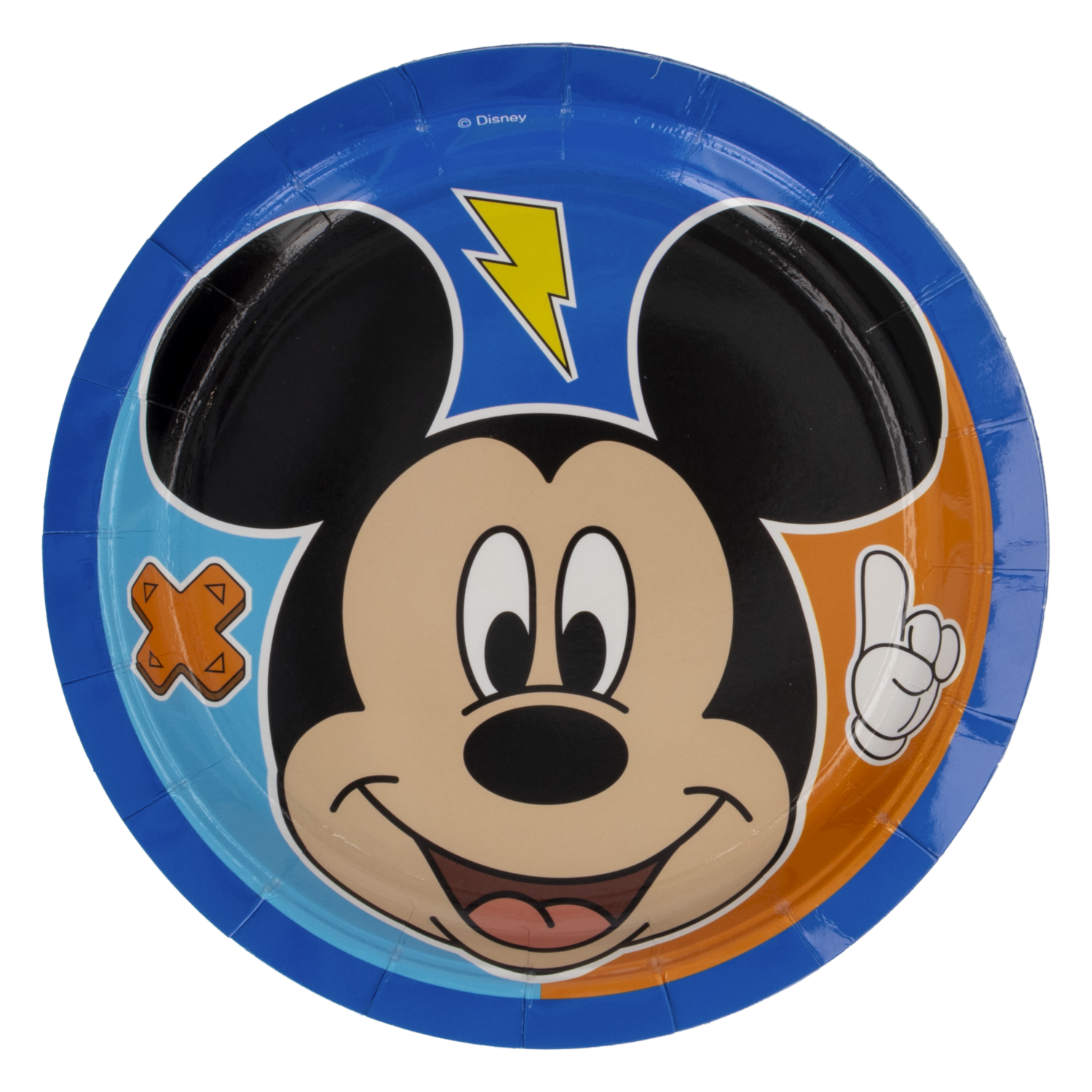 Plato Tendido Desechable Fiesta Mickey 7″ DISNEY 10 Uds