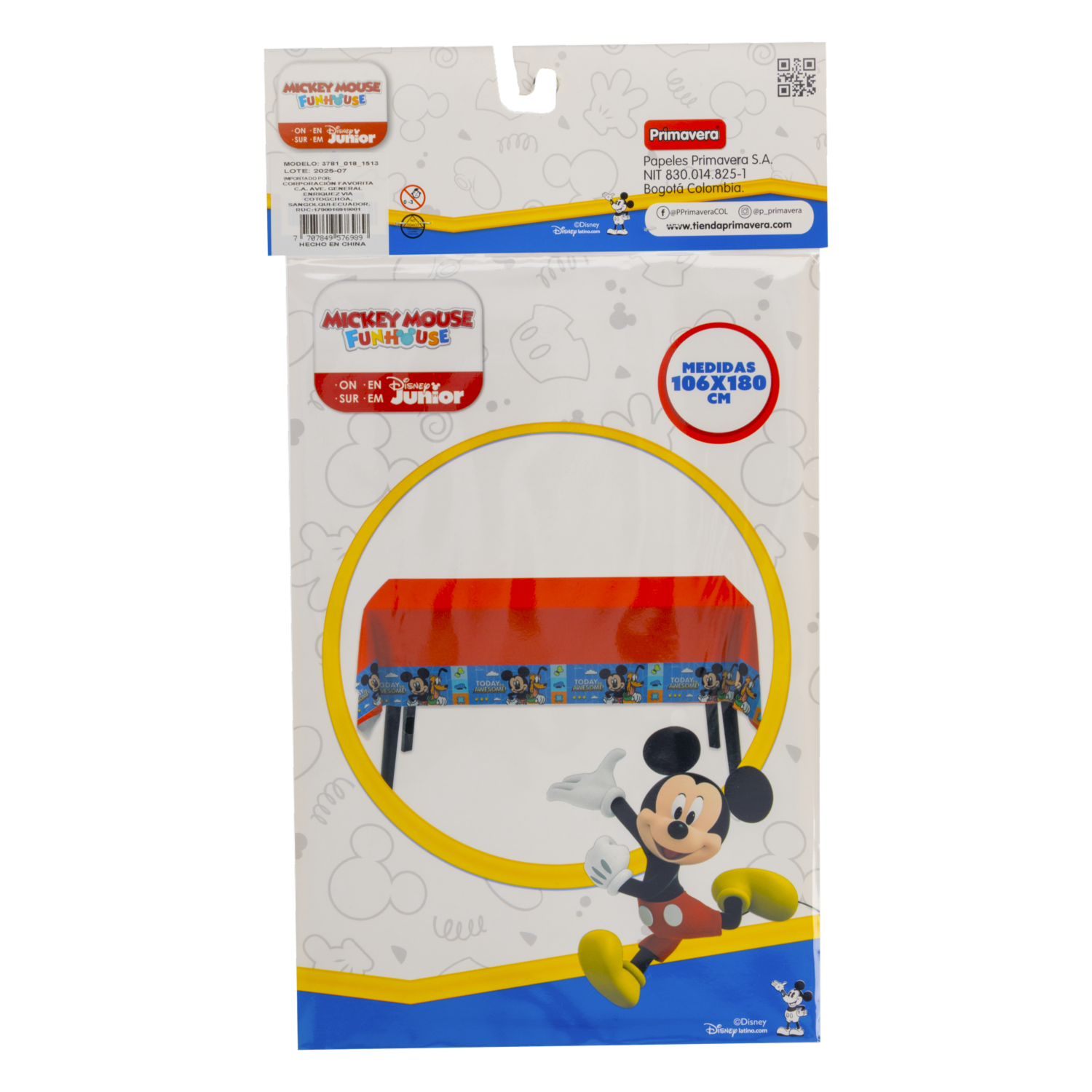 Mantel Fiesta Mickey DISNEY 20 Uds