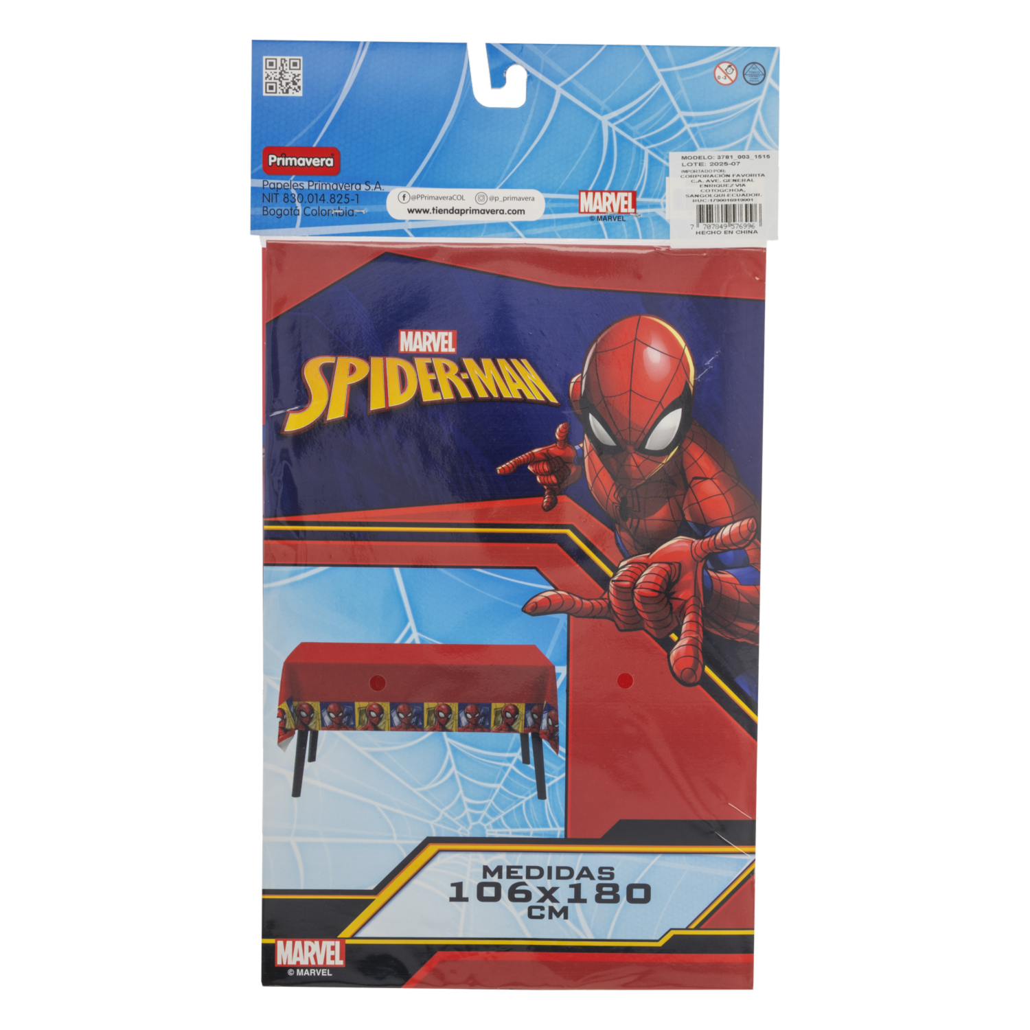 Mantel Fiesta Spiderman DISNEY 20 Uds