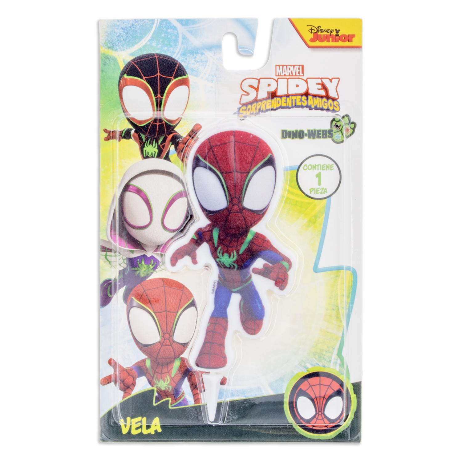Vela De Cumpleaños Diseño Spidey DISNEY 1 Pieza