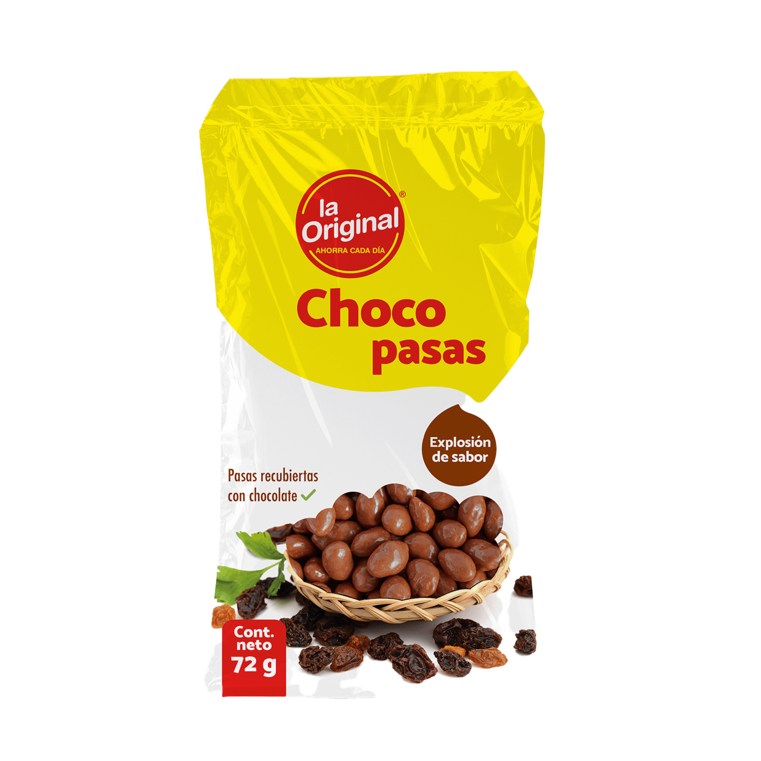 Pasas Recubiertas De Chocolate LA ORIGINAL 72 G