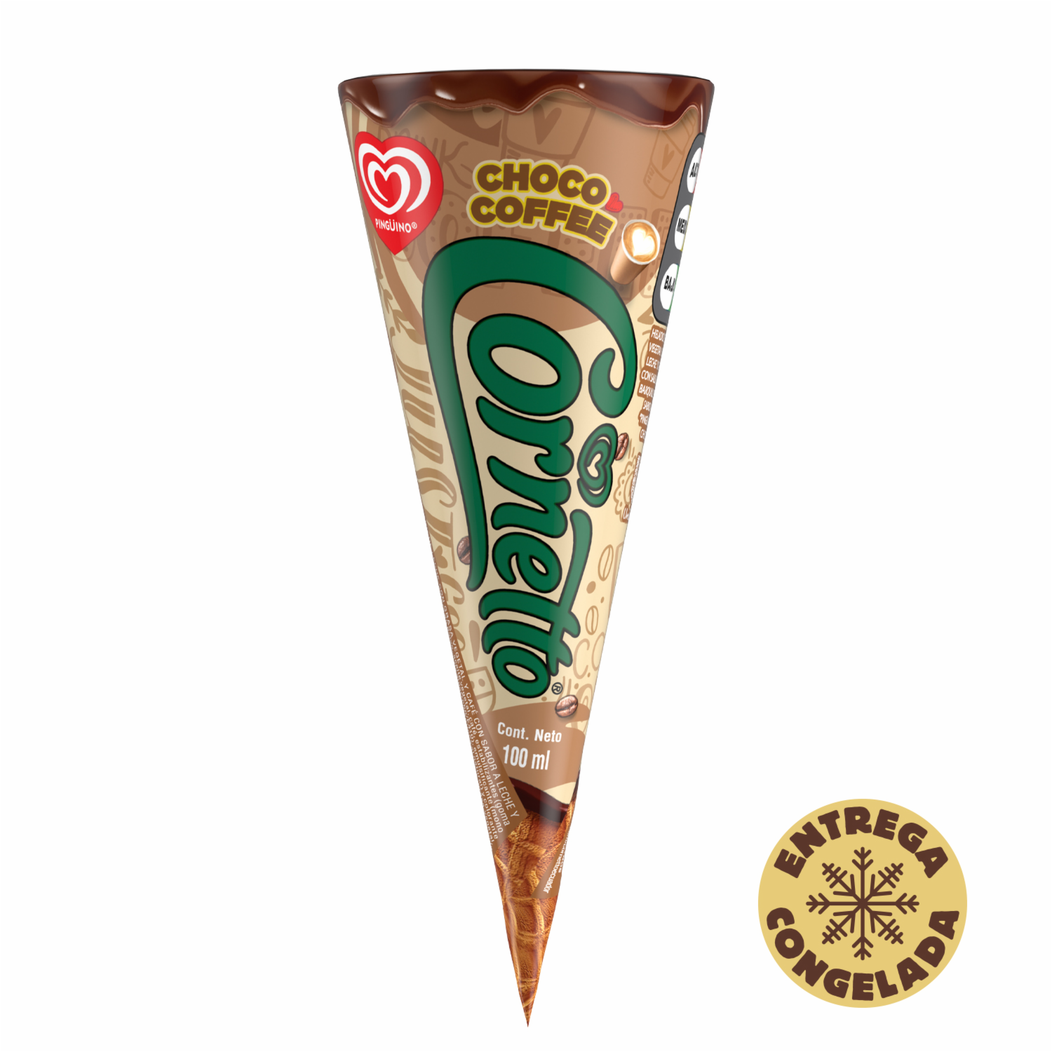 Helado Cornetto Sabor A Café PINGÜINO 100 Ml