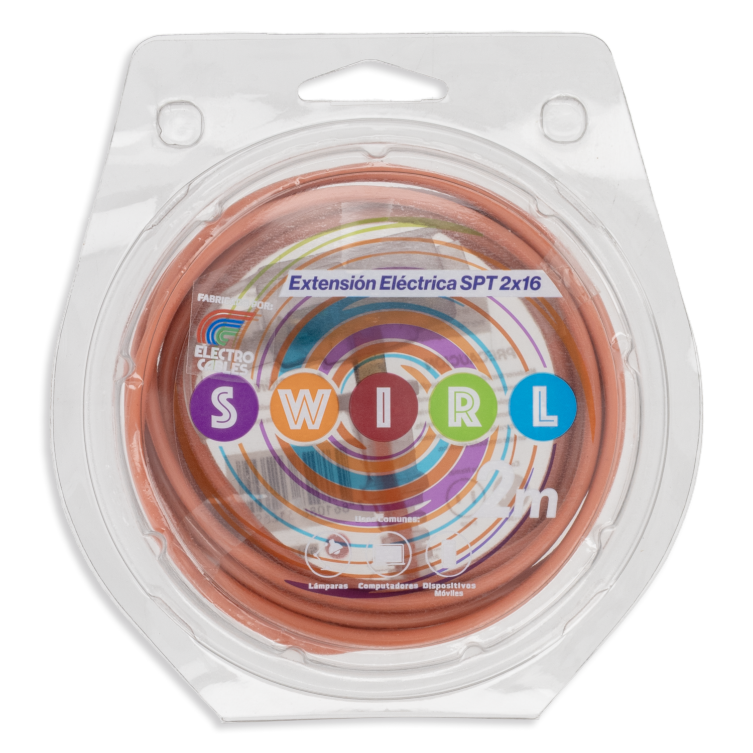 Extensión Spt 16 Swirl Salmon 2Mt DOLTREX Unidad
