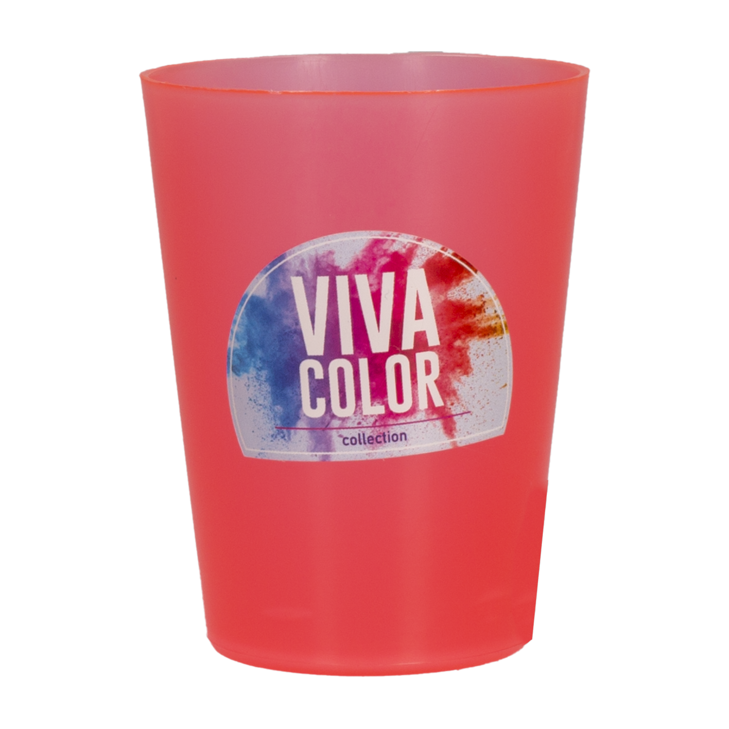 Vaso Plástico Diseño Rojo Laser Viva Color 200 Ml PLAPASA 550ROLA
