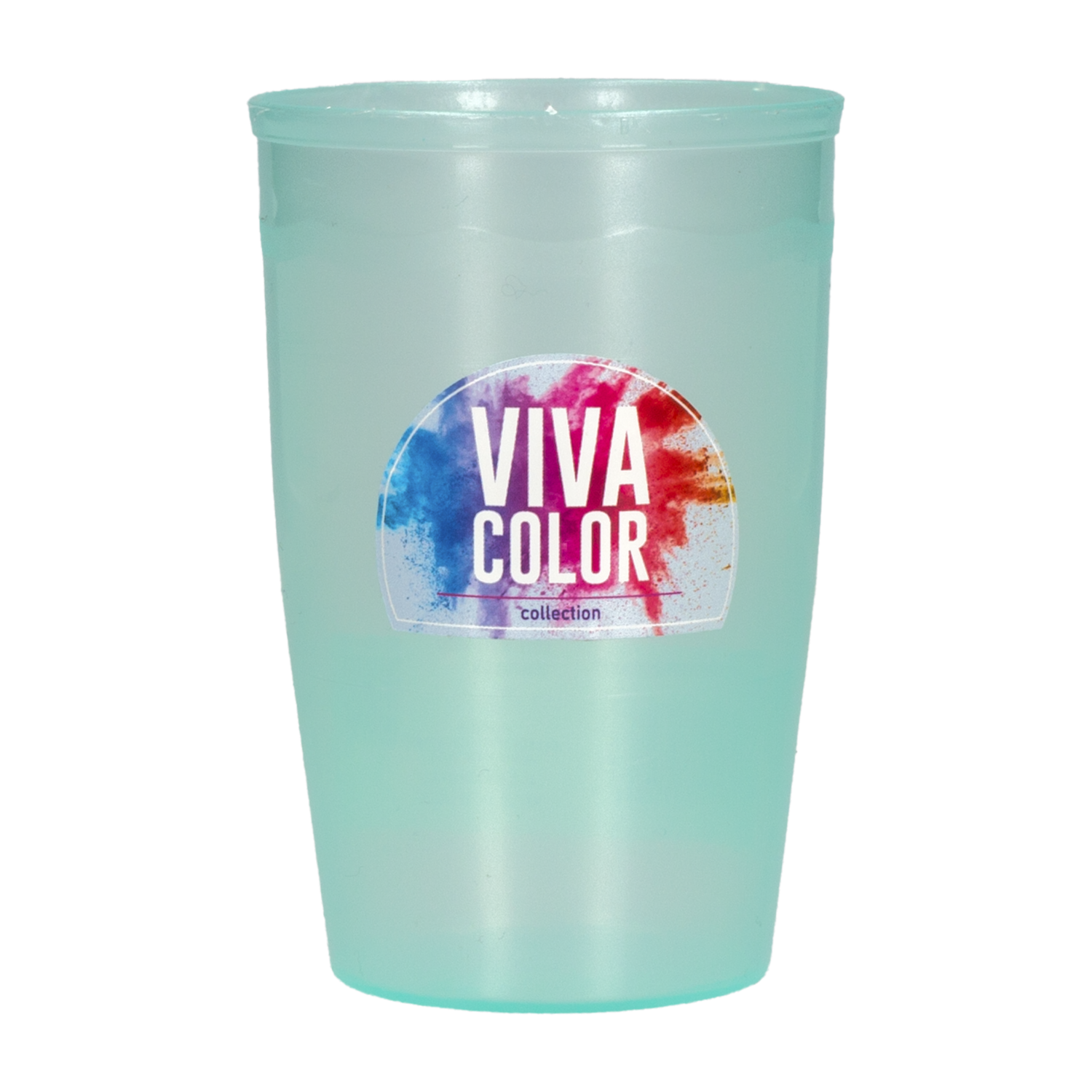 Vaso Plástico Diseño N2 Verde Perlado Viva Color 250 Ml PLAPASA 1039-2VASO-VEPE