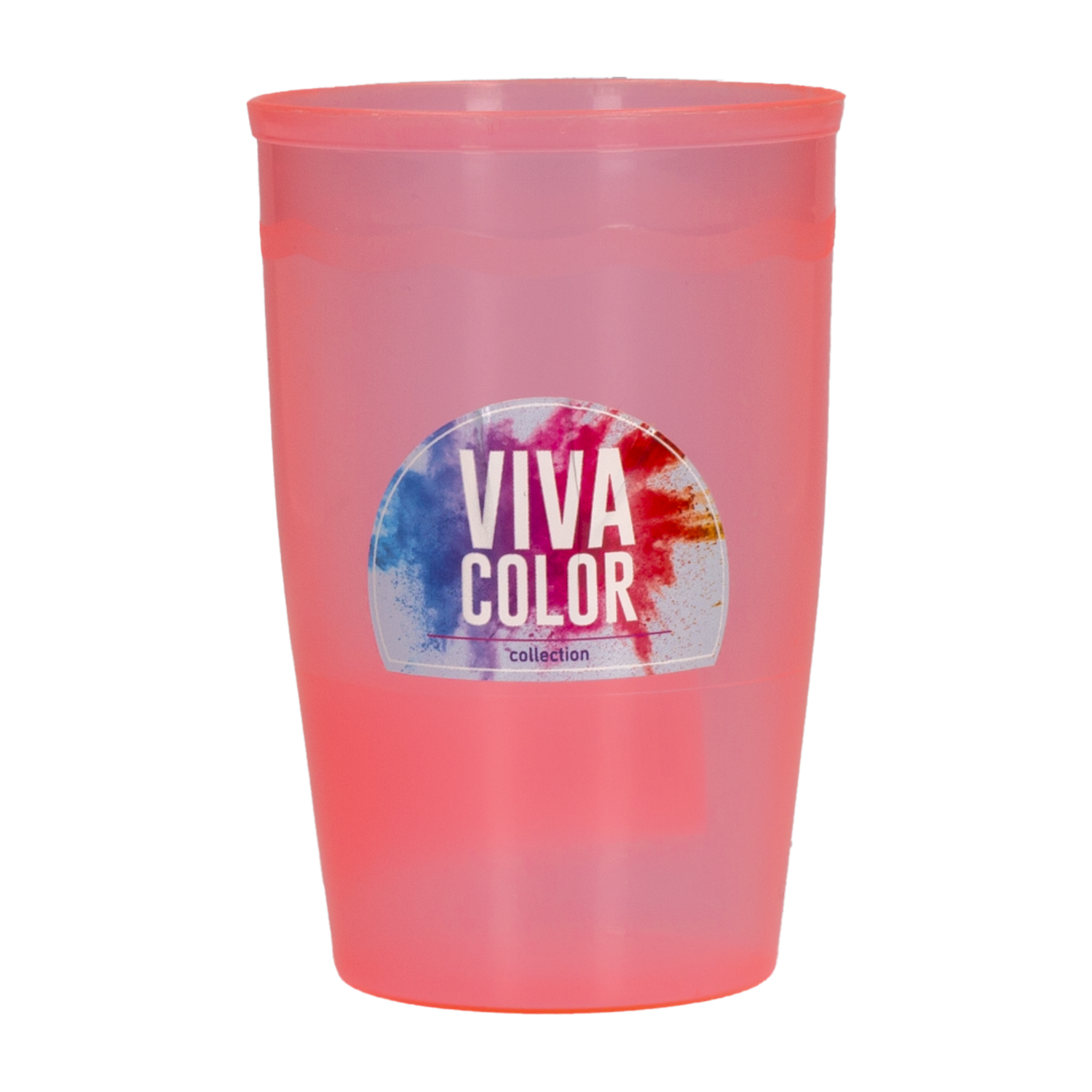 Vaso Plástico Diseño N2 Rojo Laser Viva Color 250 Ml PLAPASA 1039-2VASO-ROLA