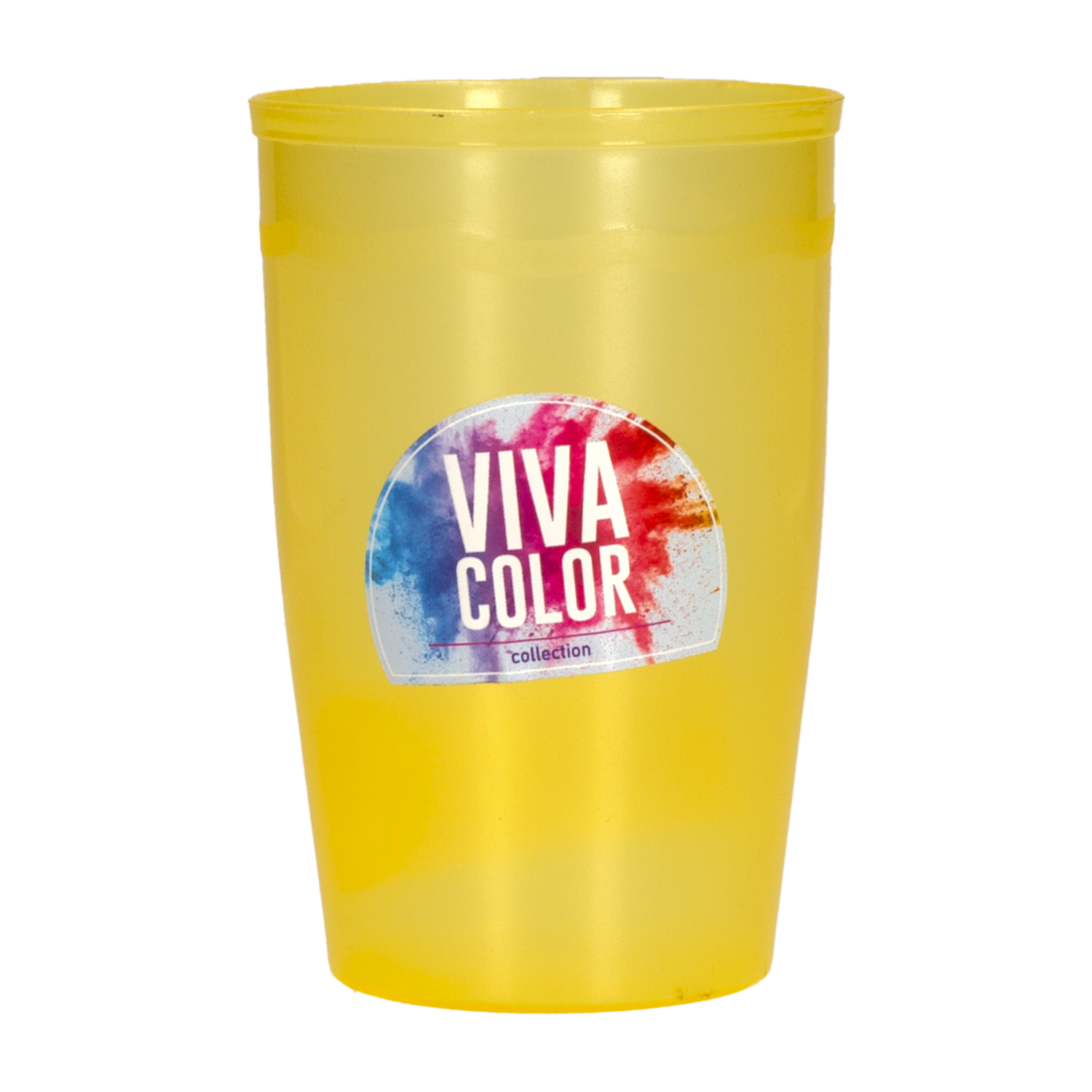 Vaso Plástico Diseño N2 Ámbar Viva Color 250 Ml PLAPASA 1039-2VASO-AMB