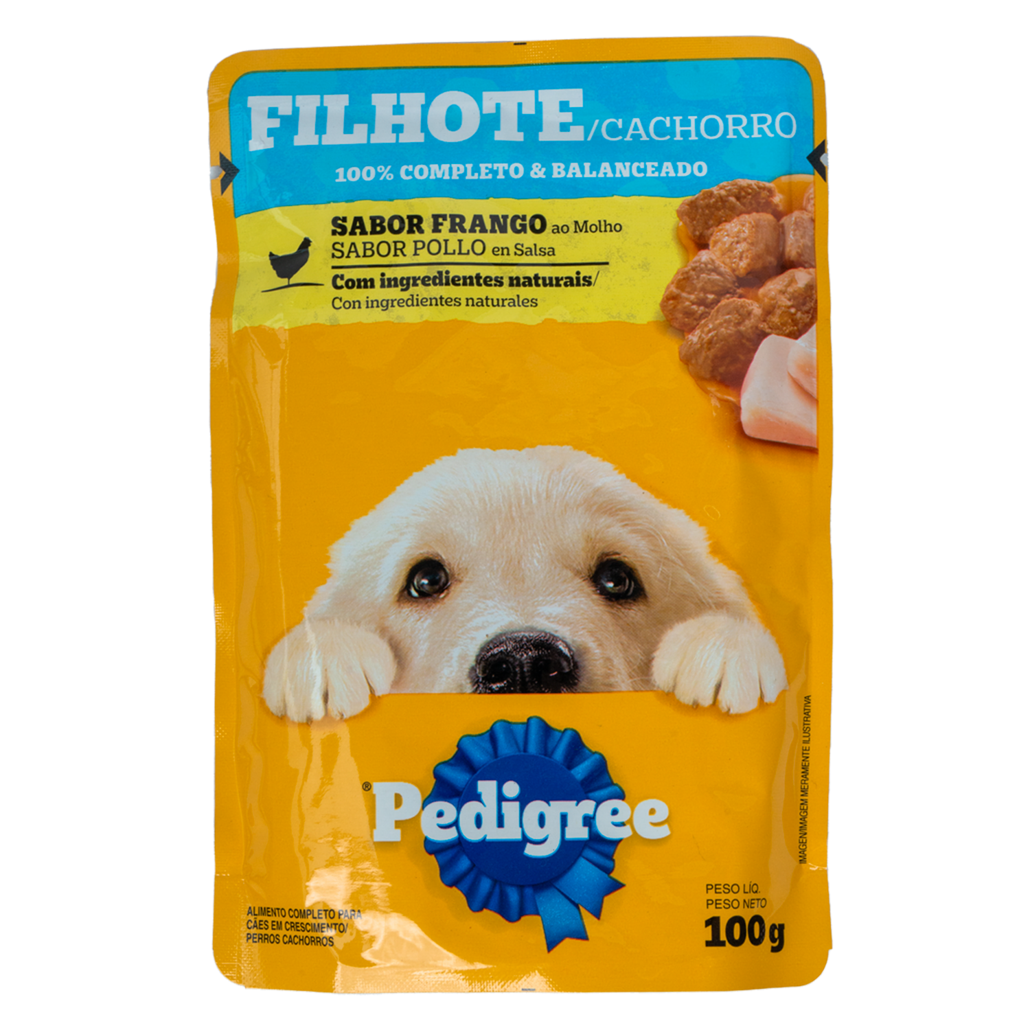 Alimento Húmedo Para Perros Cachorro Pollo En Salsa PEDIGREE 100 G