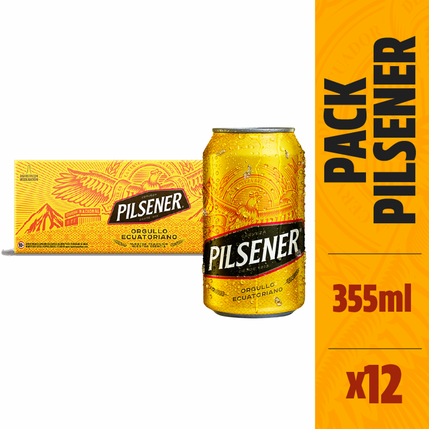 Cerveza En Lata PILSENER 12 X 355 ML