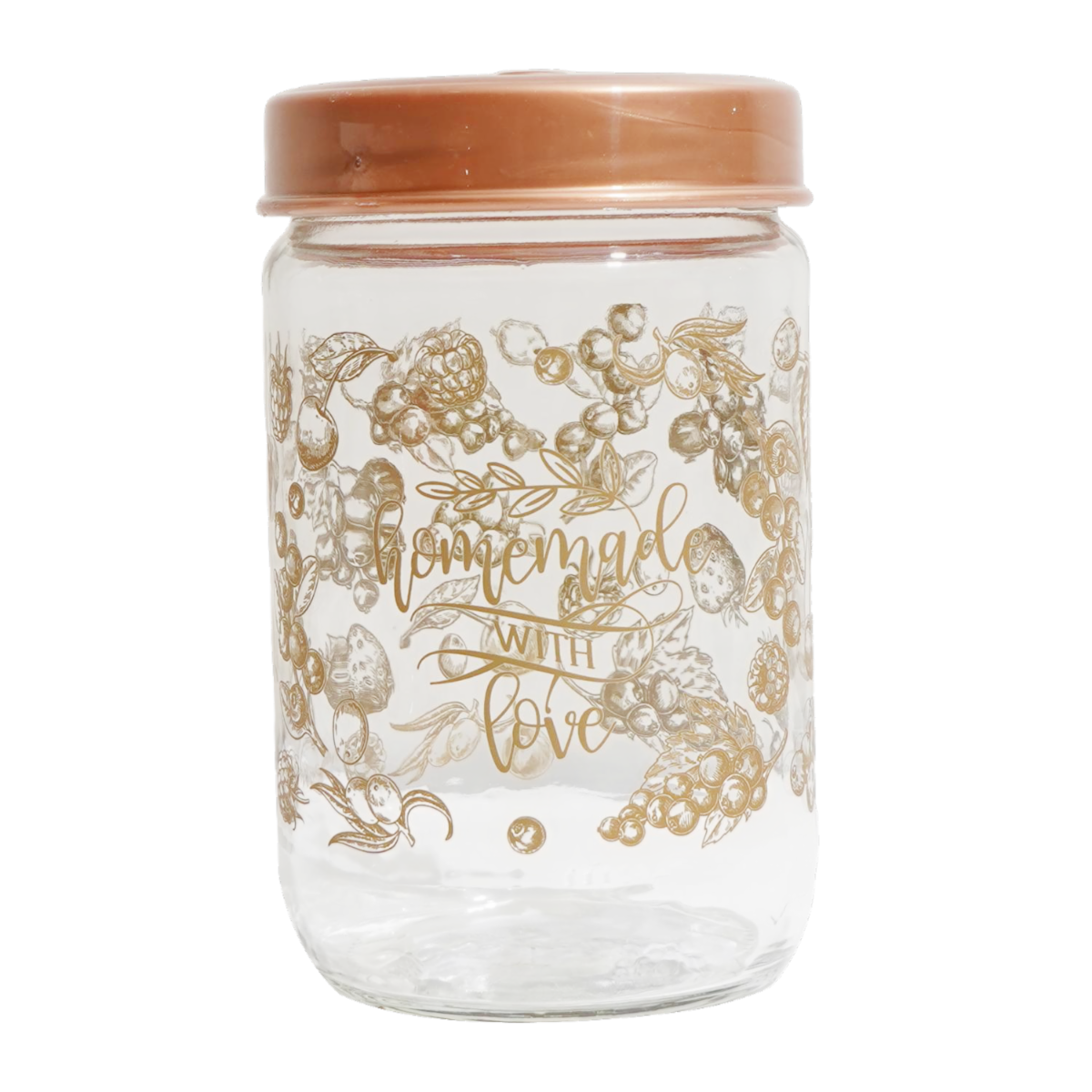 Frasco De Vidrio Con Leyenda Homemade With Love HEREVIN 660 Ml