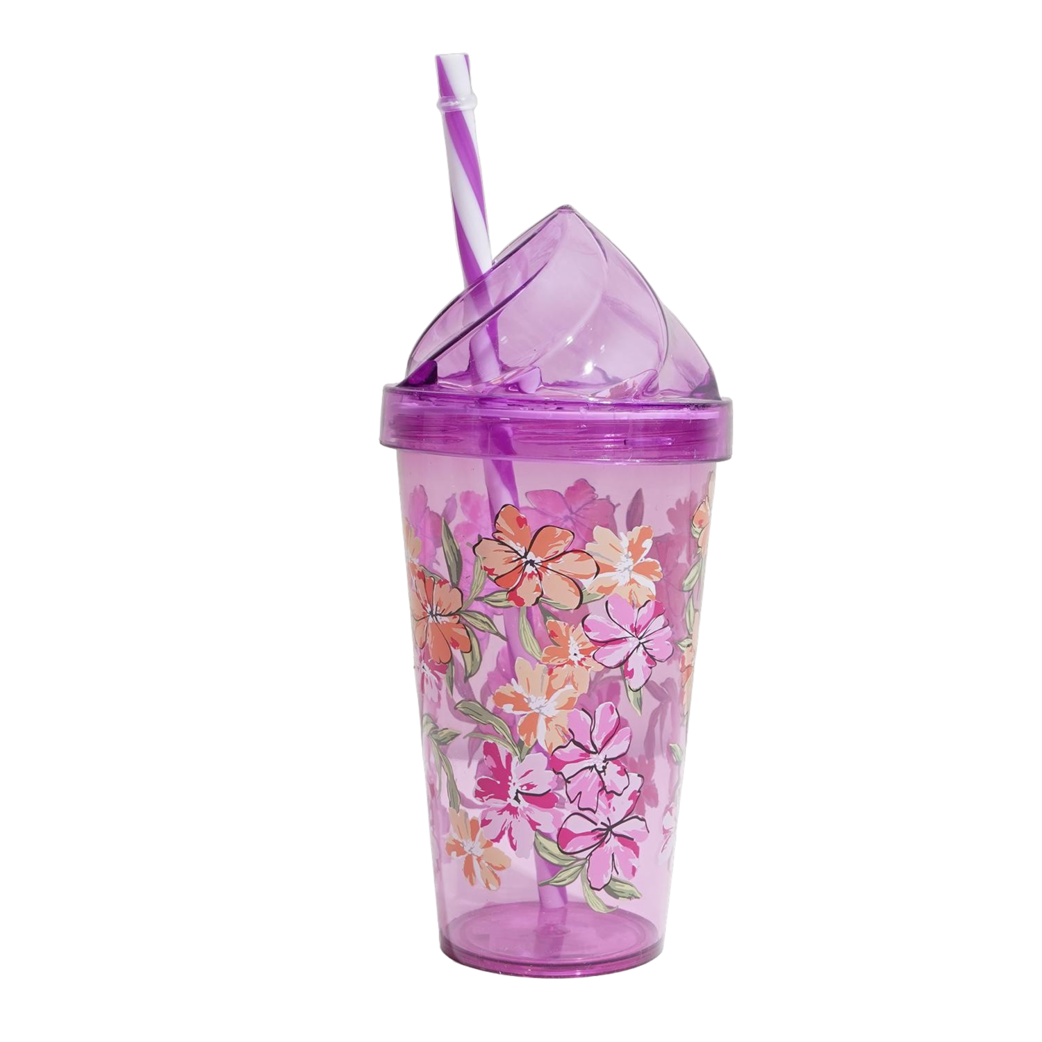 Vaso Domo Con Sorbete Violeta HEREVIN 660 Ml